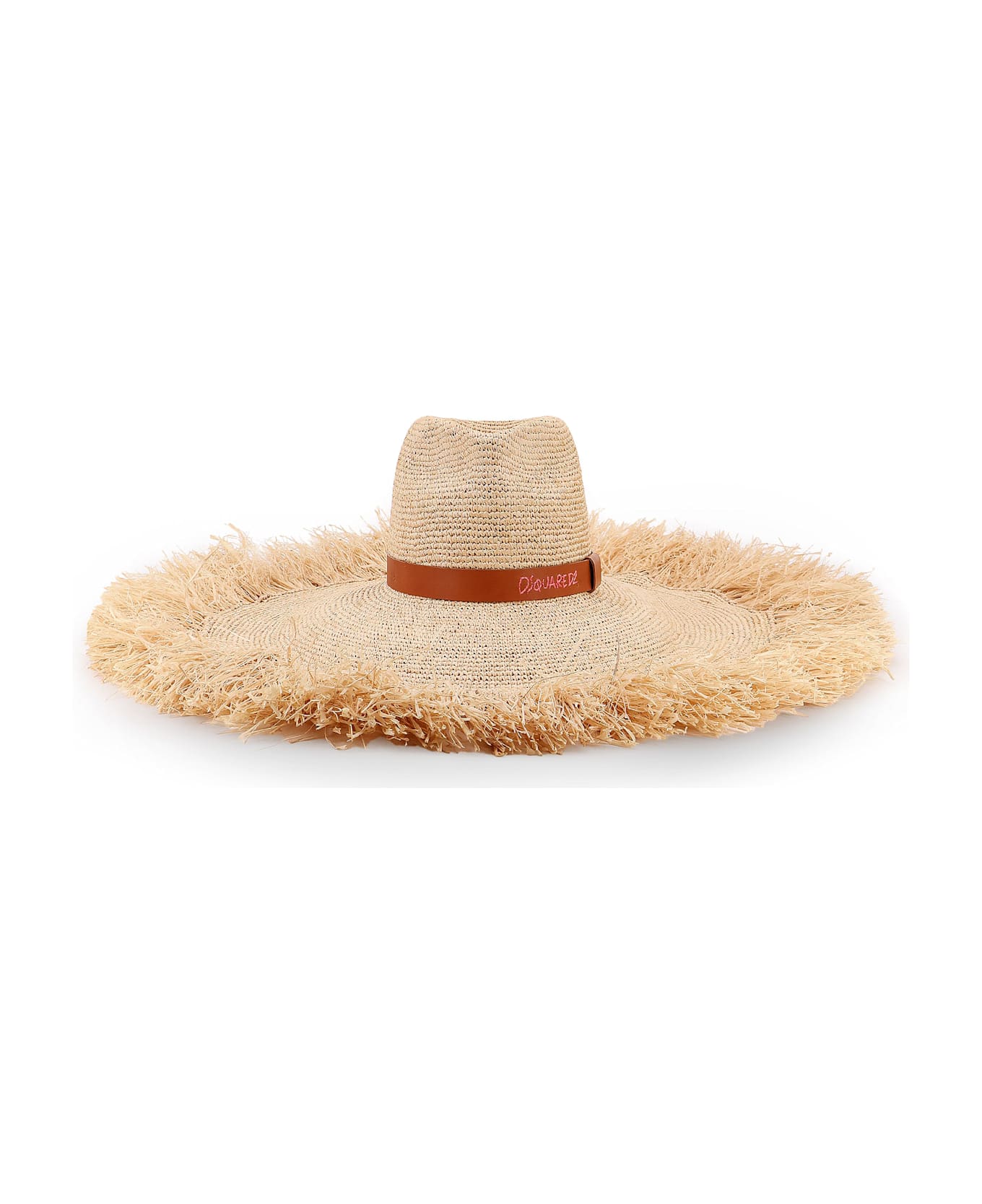 Dsquared2 Summer Lovers Natural Rafia Hat - Beige
