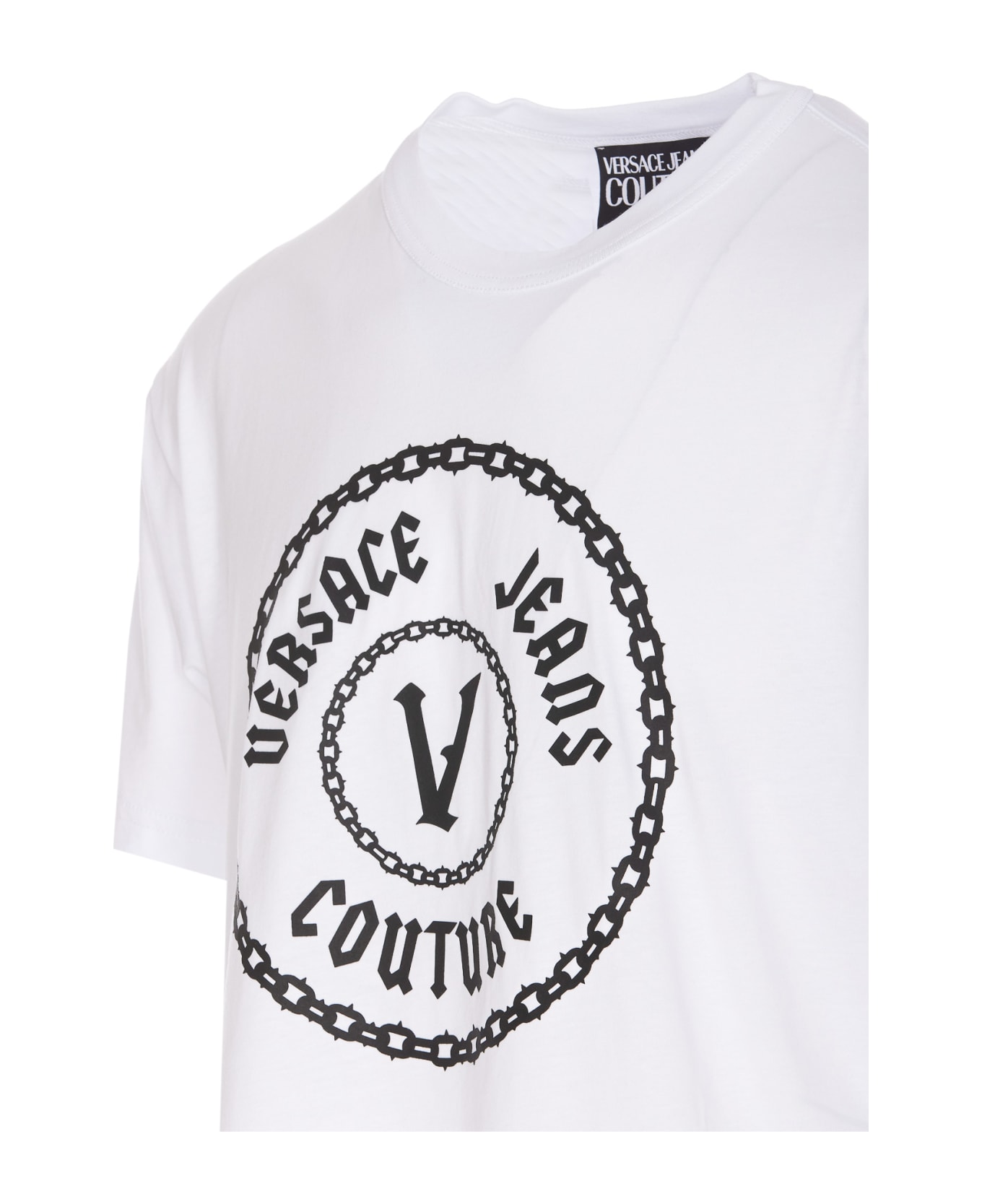 Versace Jeans Couture Vemblem Logo T-shirt - White