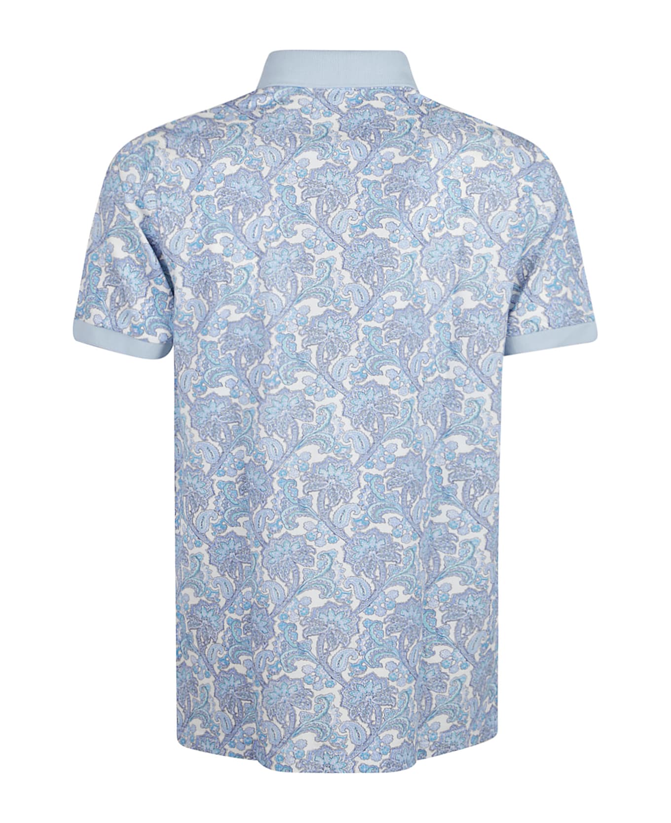 Etro Roma Short Sleeve Polo Shirt - Bianco Fantasia