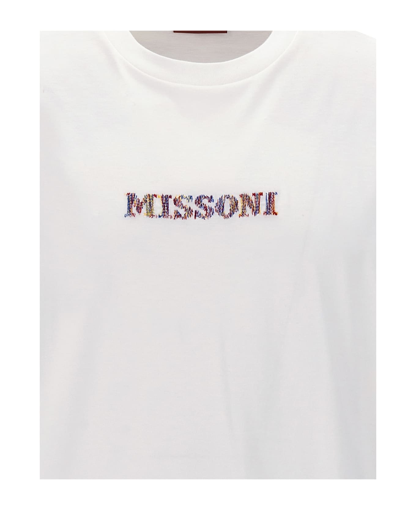 Missoni Logo Embroidery T-shirt - White