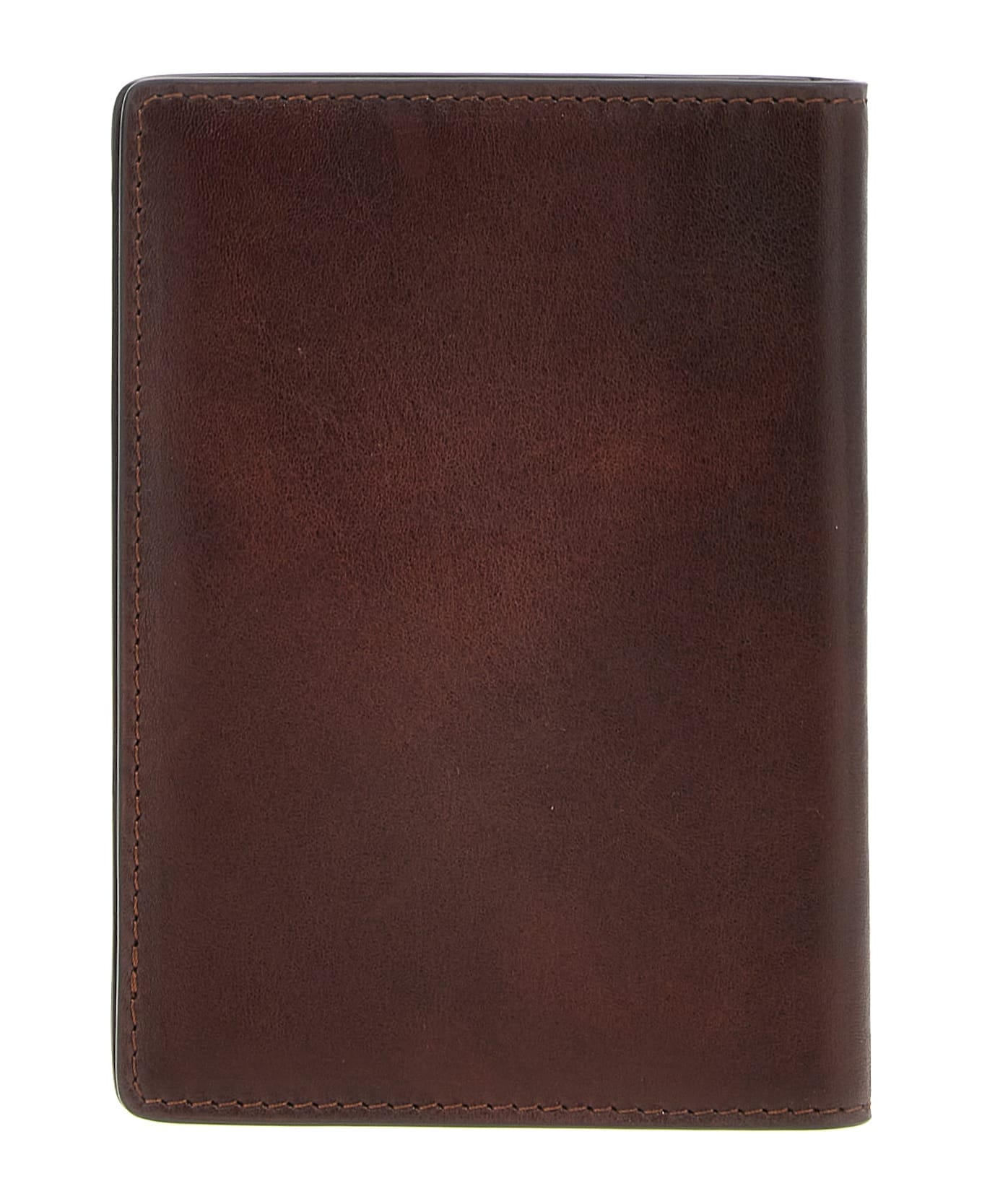 Brunello Cucinelli Leather Passport Holder - Bordeaux