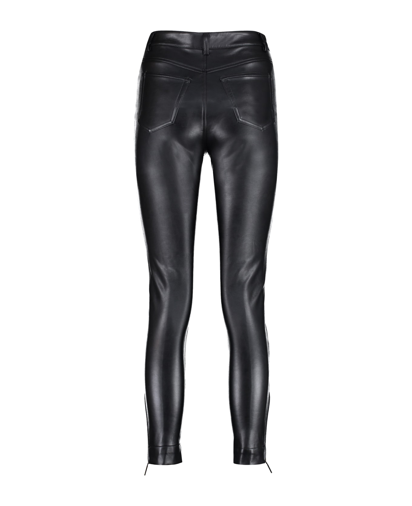 MICHAEL Michael Kors Faux Leather Trousers - black