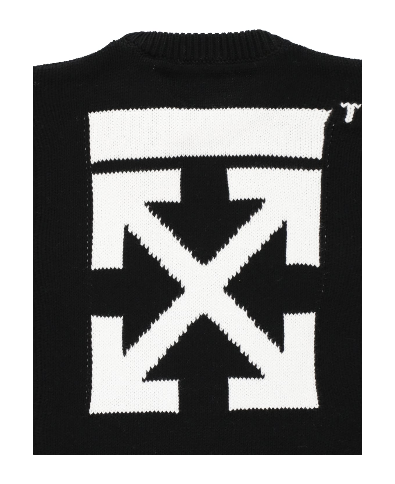 Off-White Rubber Arrow Sweater - BLACK WHITE