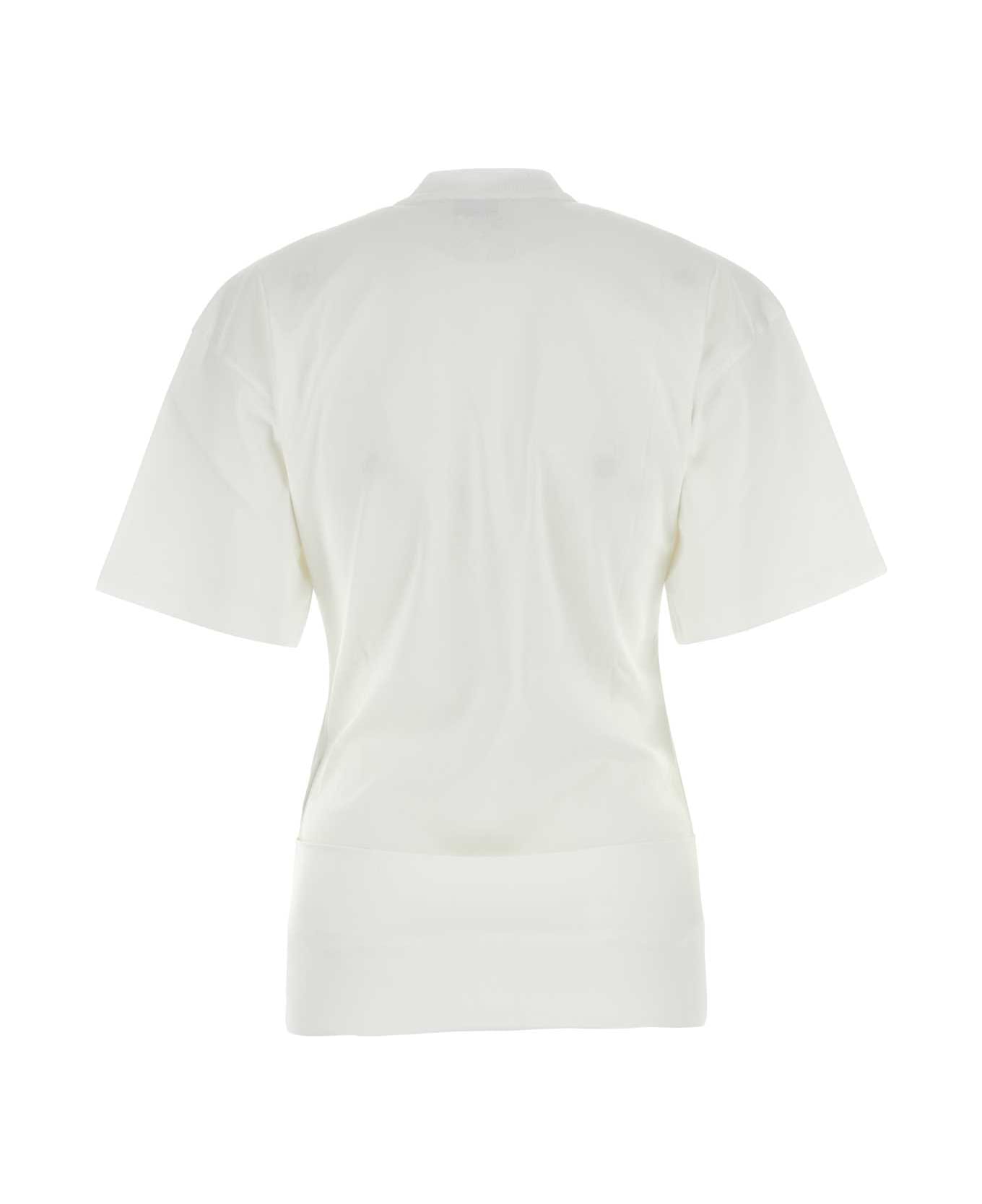 Off-White Cotton T-shirt - WHITEWHITE