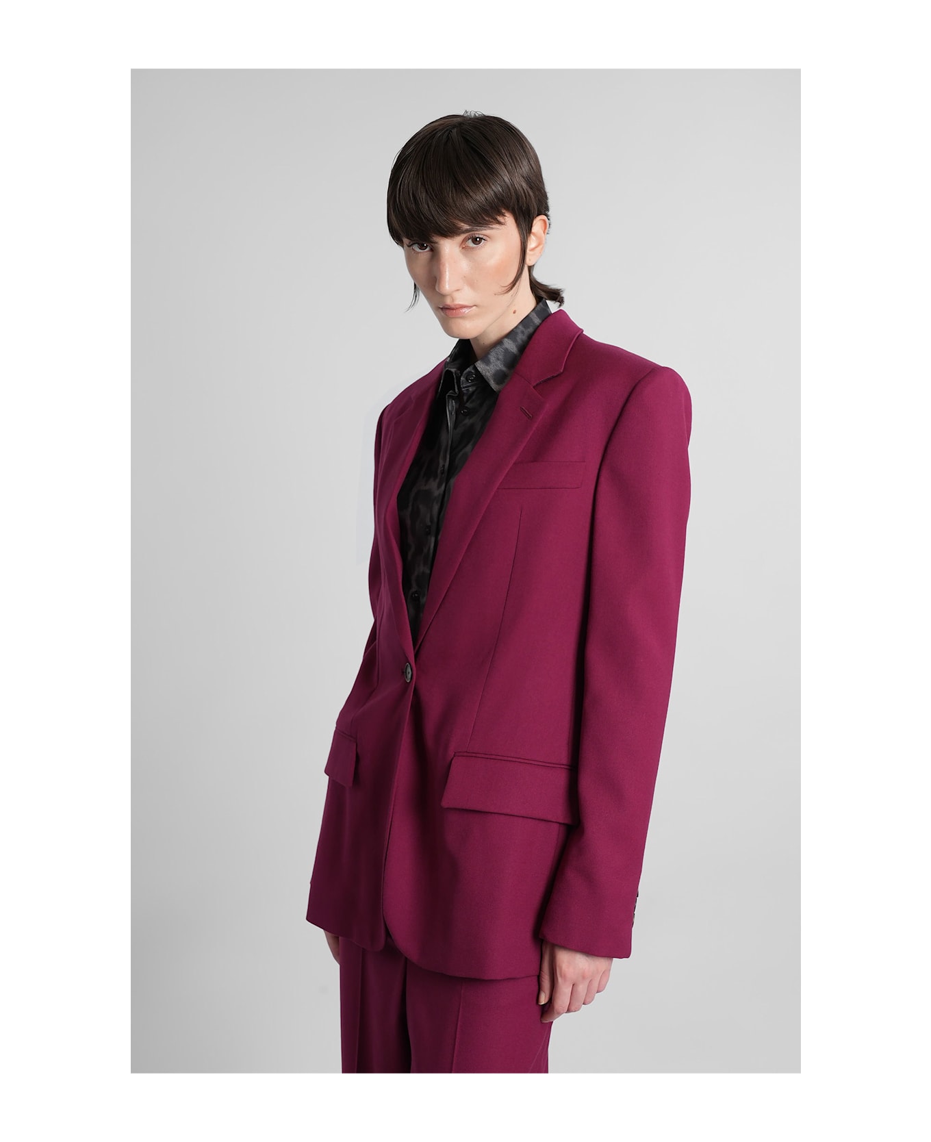 Stella McCartney Blazer In Bordeaux Viscose - bordeaux