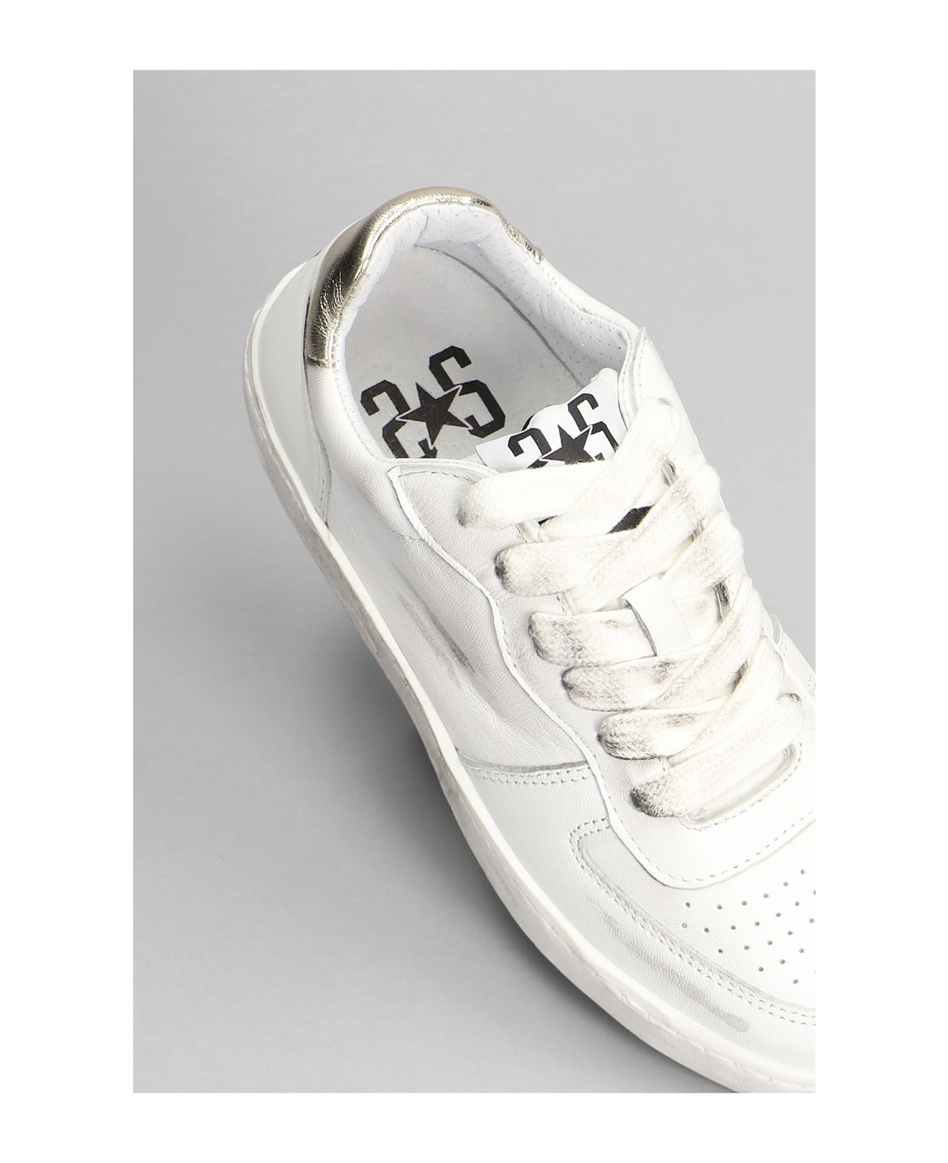 2Star Padel Star Sneakers In White Suede And Leather - white スニーカー