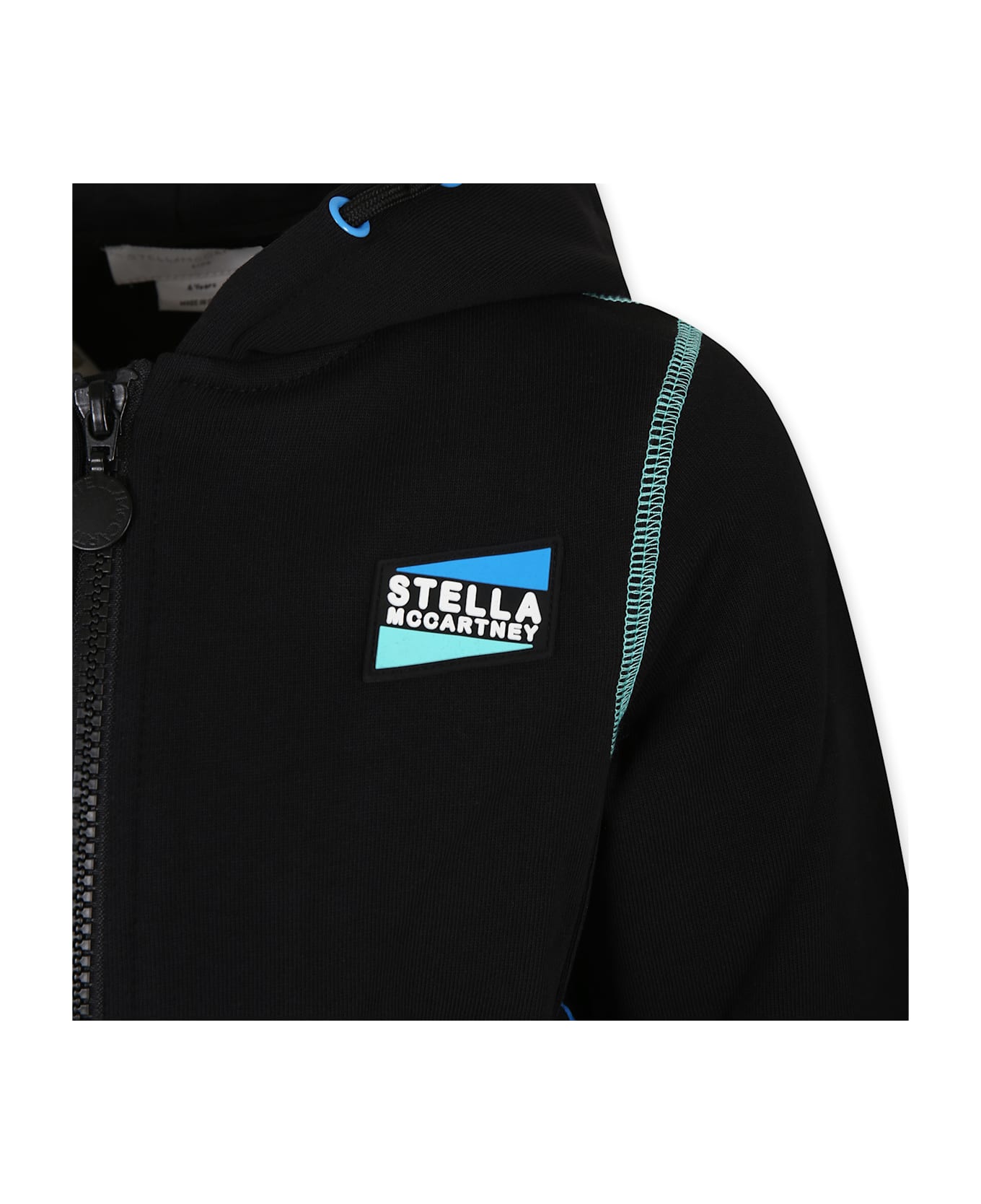 Stella McCartney Kids Black Sweatshirt For Boy With Logo - Black