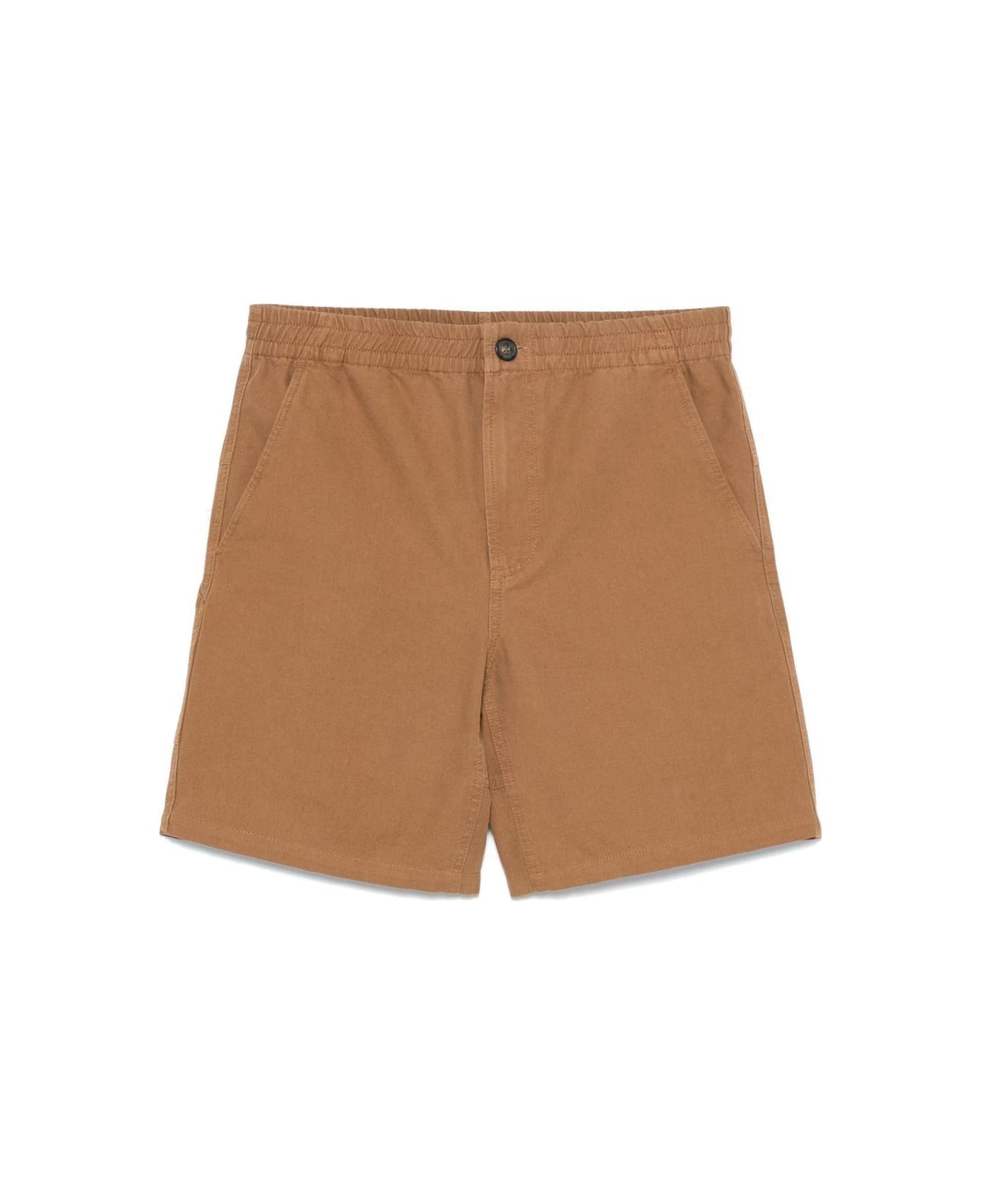 A.P.C. Elastic Waist Casual Shorts - Brown