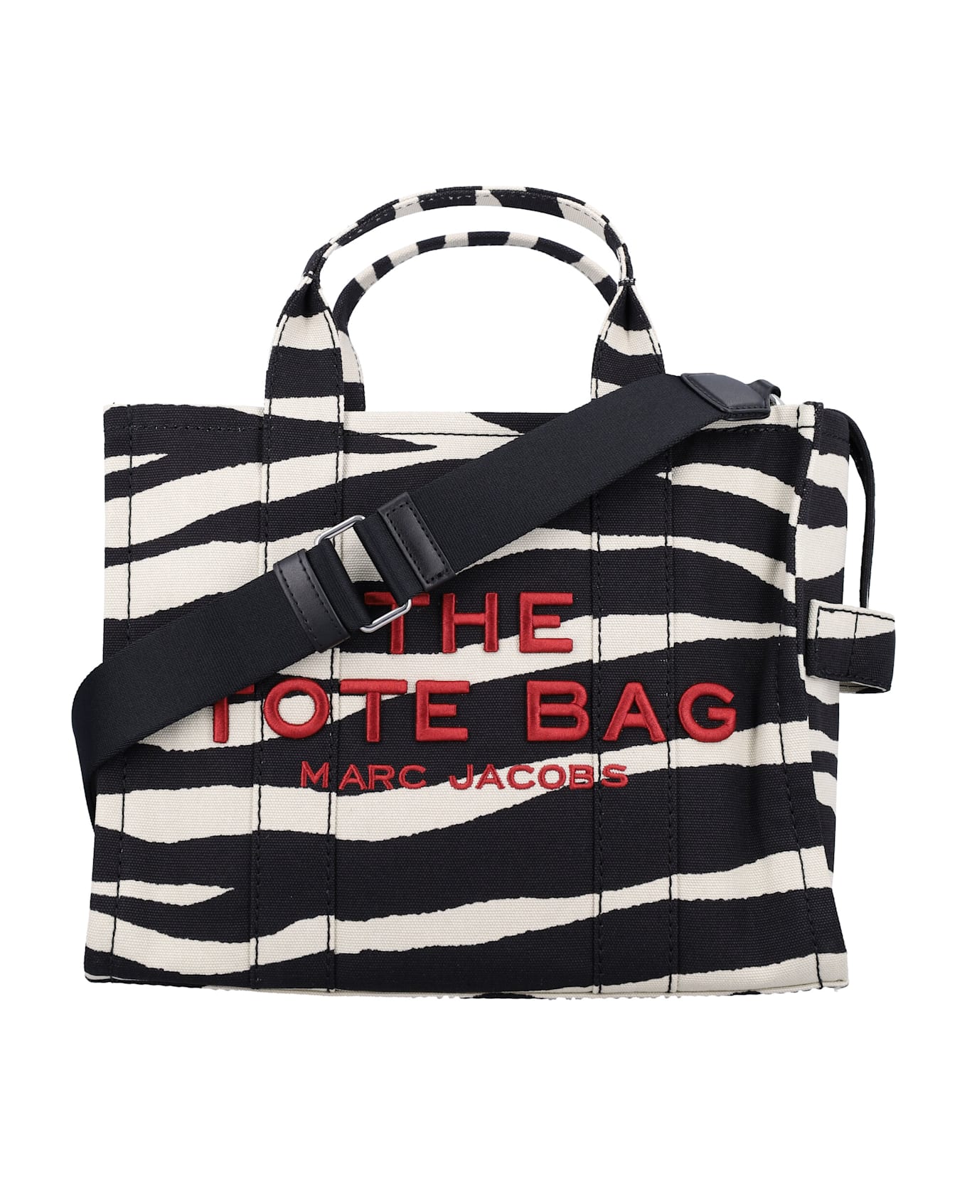 Marc Jacobs The Zebra Canvas Medium Tote Bag - ZEBRA