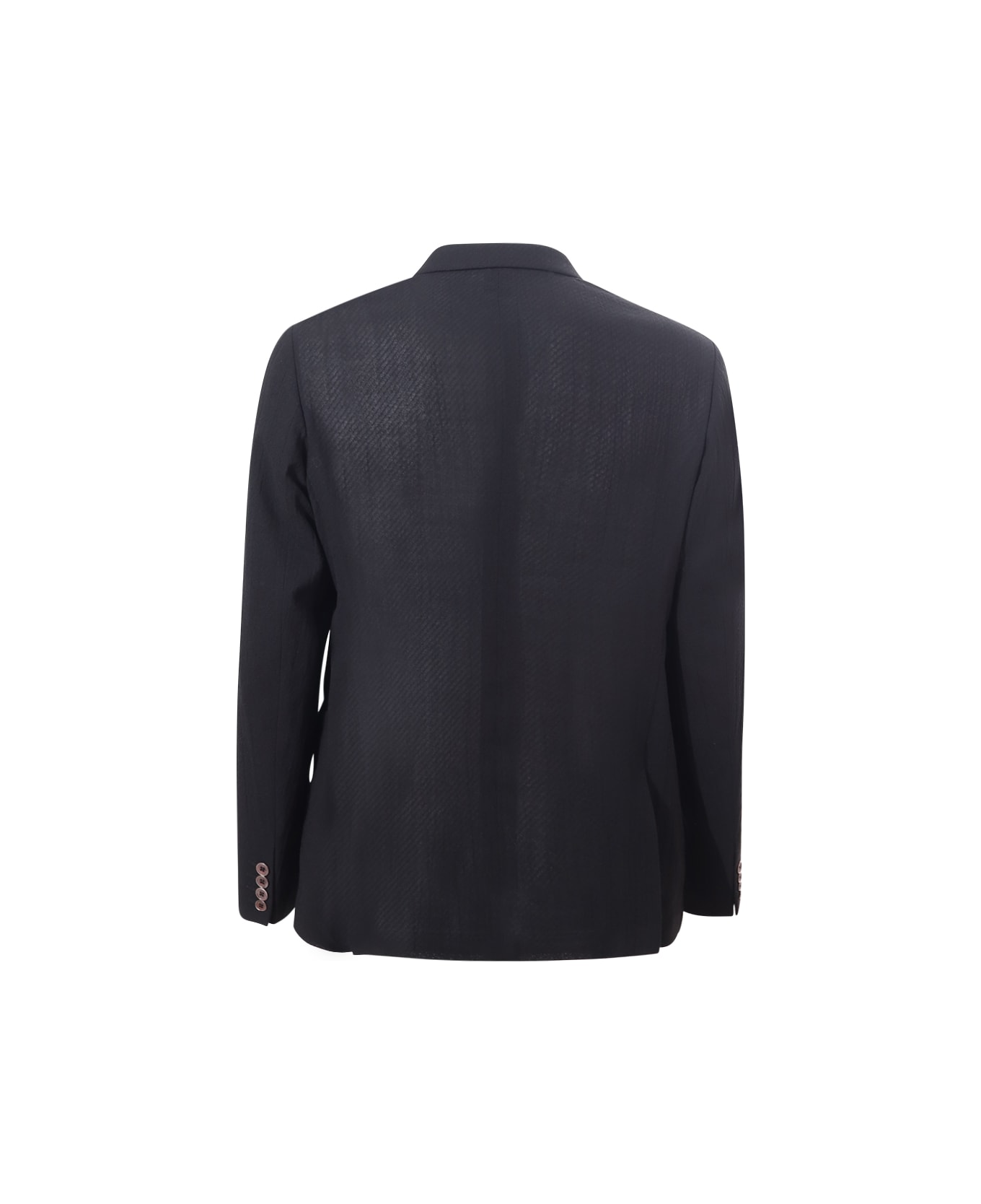 Emporio Armani Double-breasted Jacket - Black ブレザー