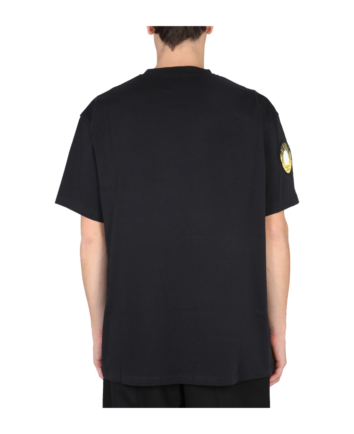 Fred Perry by Raf Simons Oversized T-shirt With Patch - NERO