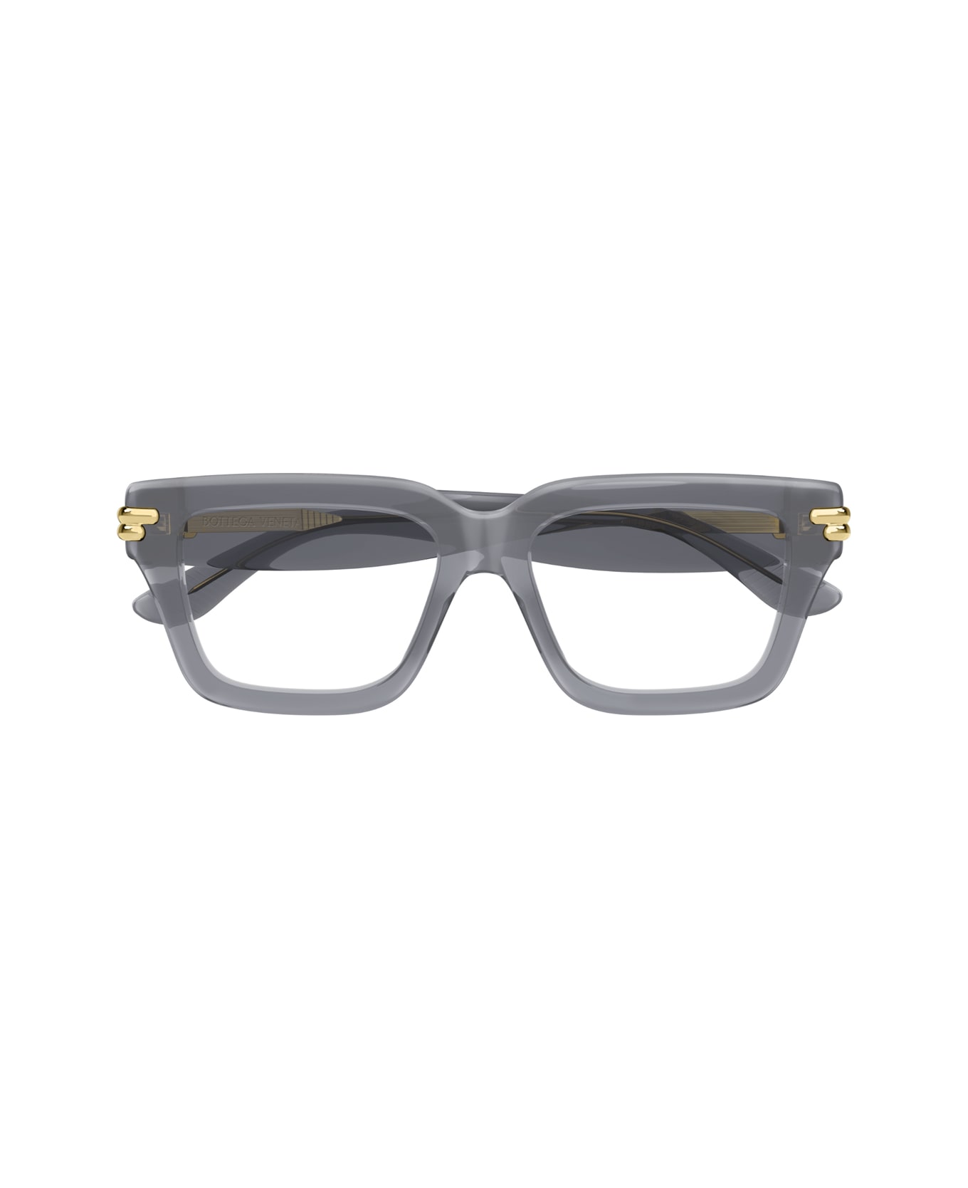 Bottega Veneta Eyewear Bottega Veneta Bv1324o Linea Mitre 005 Grey Trasperent Glasses - Grigio