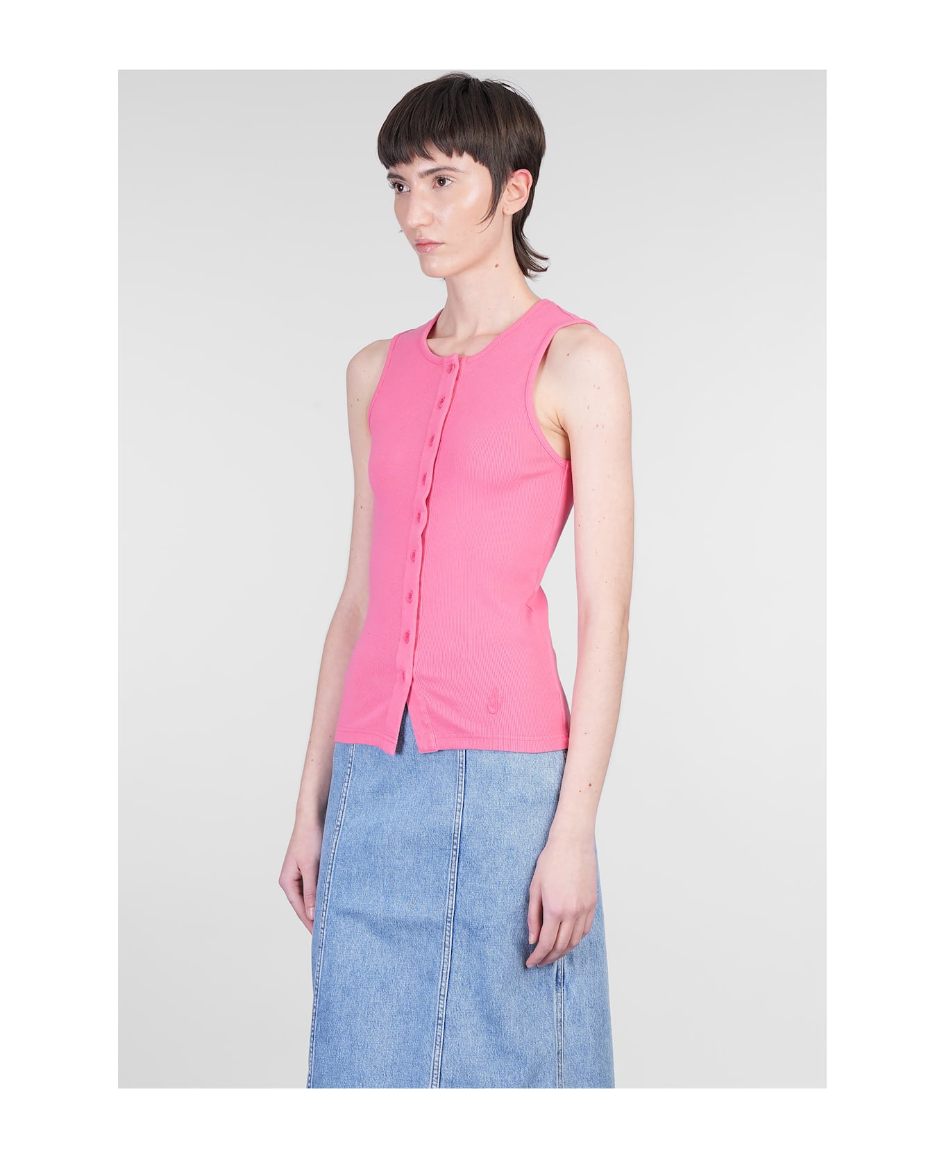 J.W. Anderson Topwear In Rose-pink Cotton - Rosa