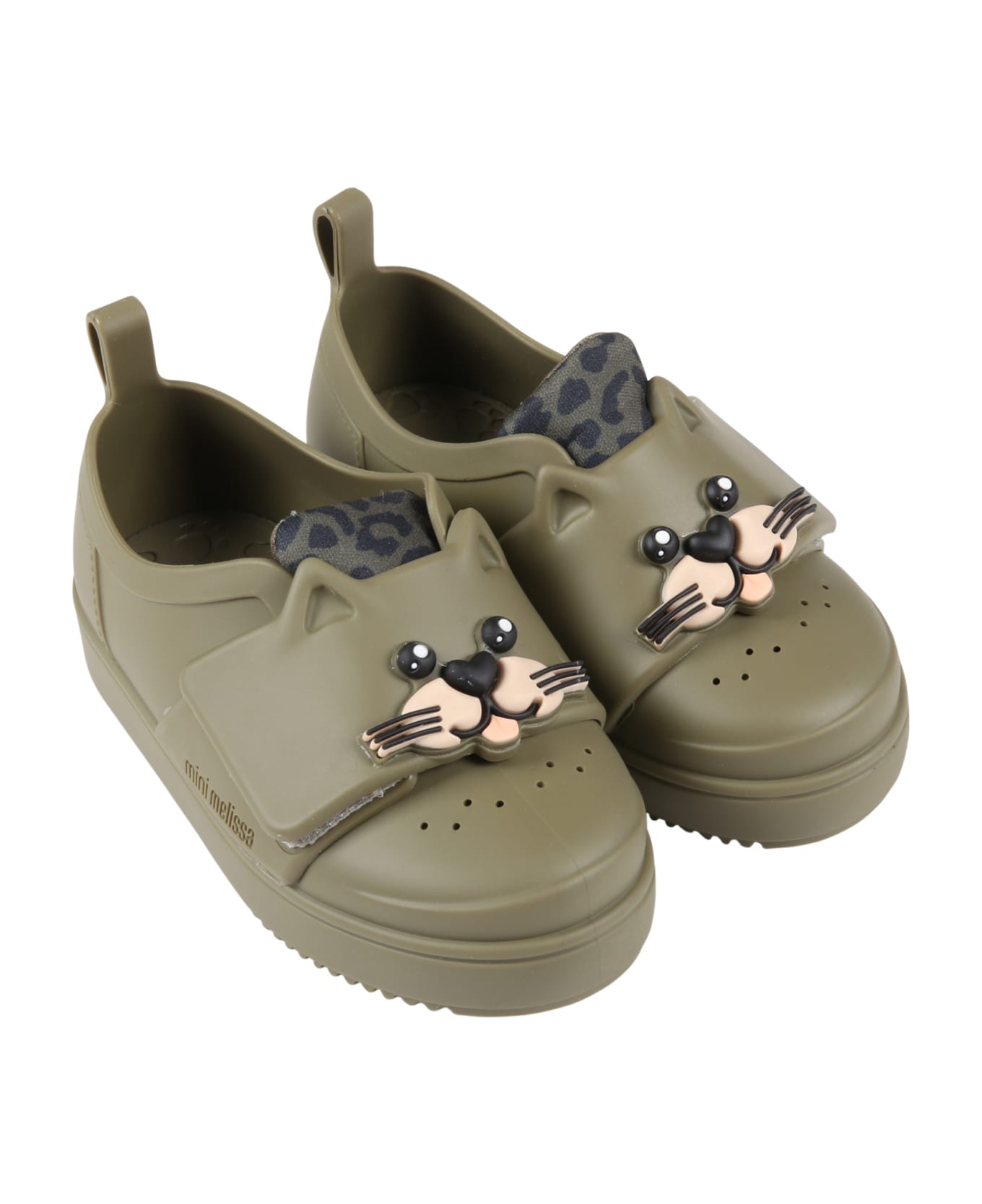 Melissa Military Green Sneakers For Boy With Animal - Green
