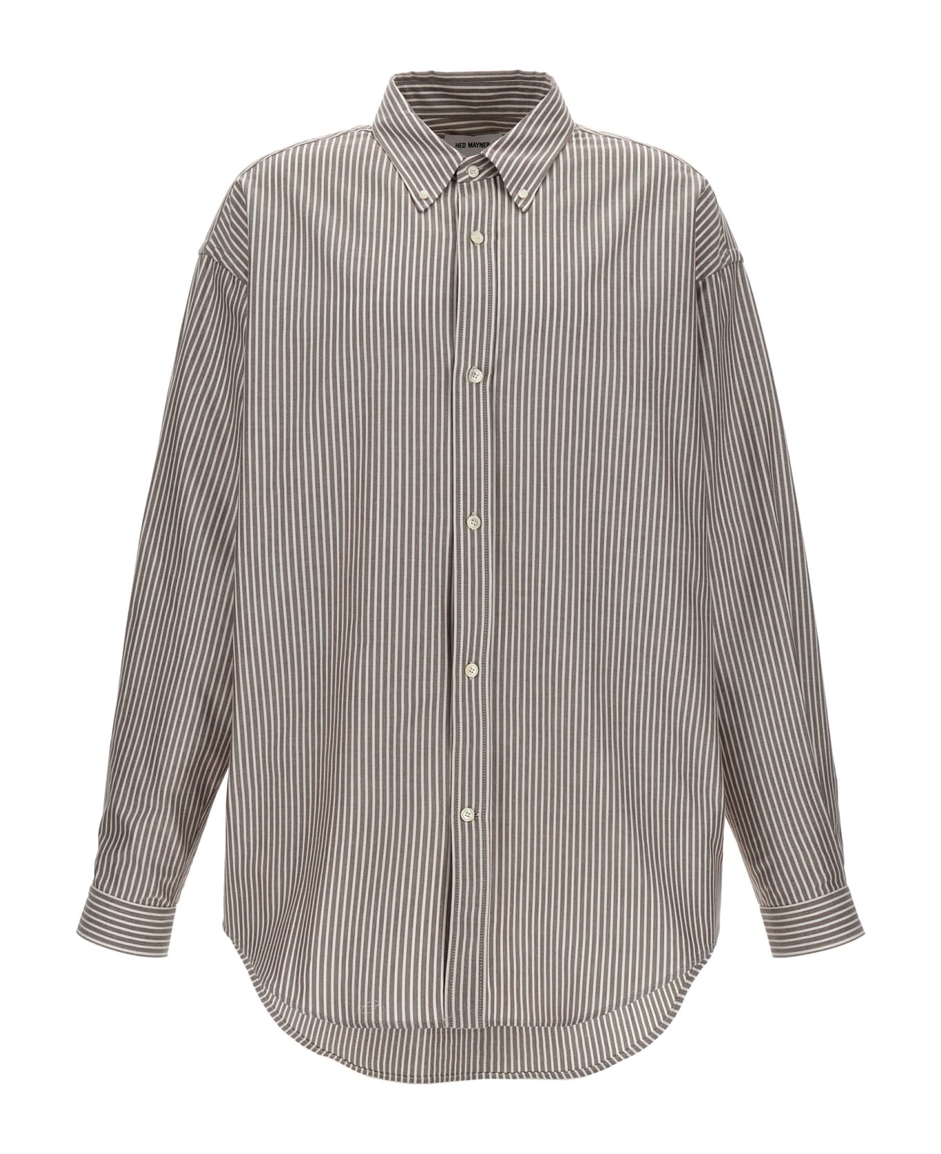 Hed Mayner 'pinstripe Oxford' Shirt - Multicolor