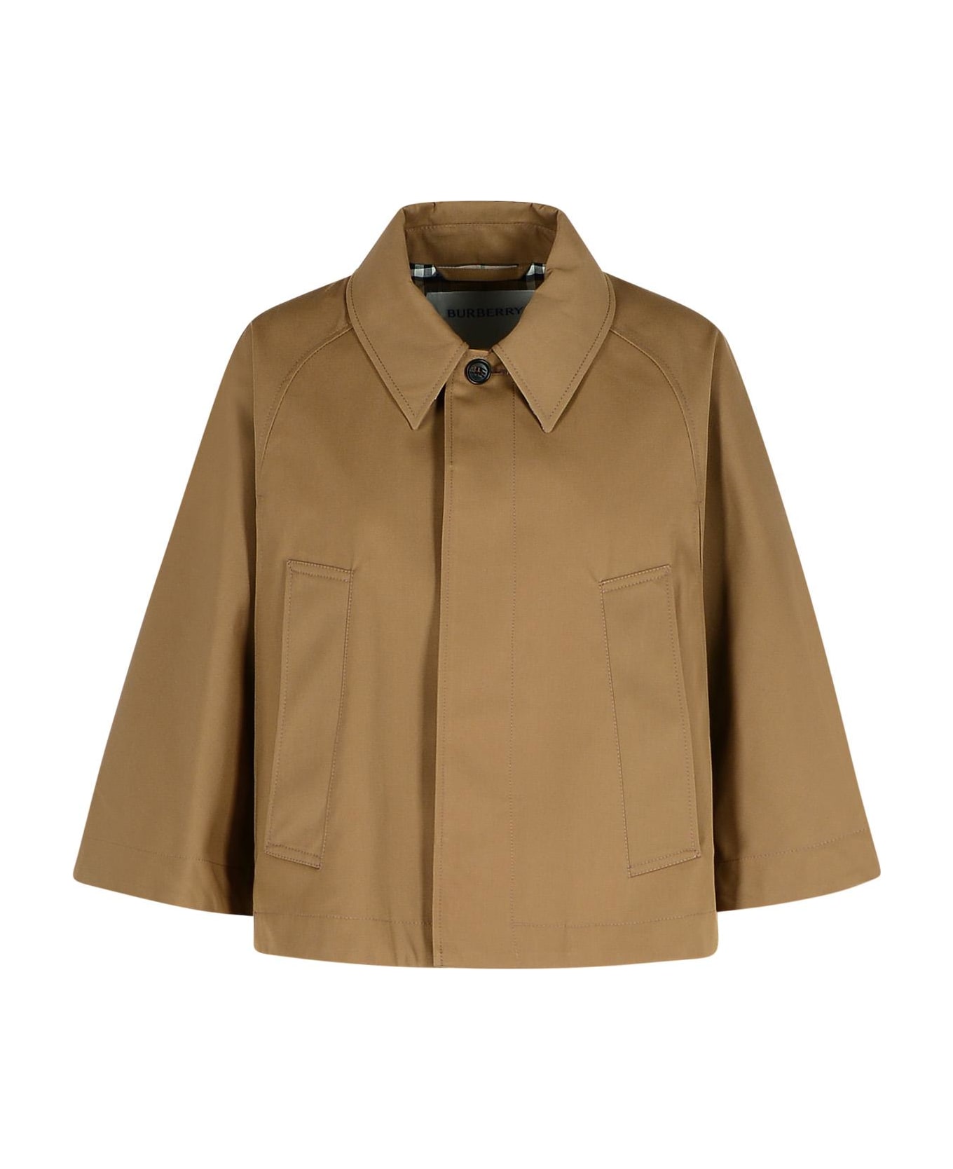 Burberry Beige Polyester Blend Cape - Beige