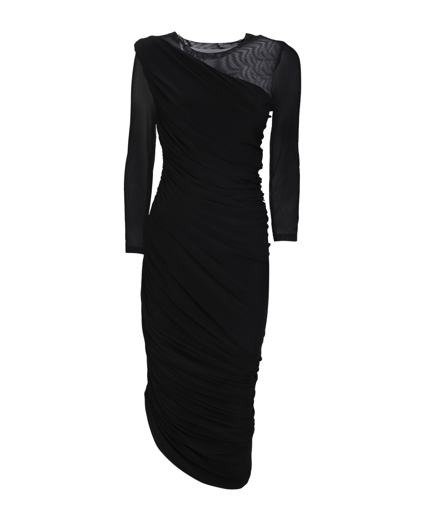 Norma Kamali Diana Midi Dress - Black