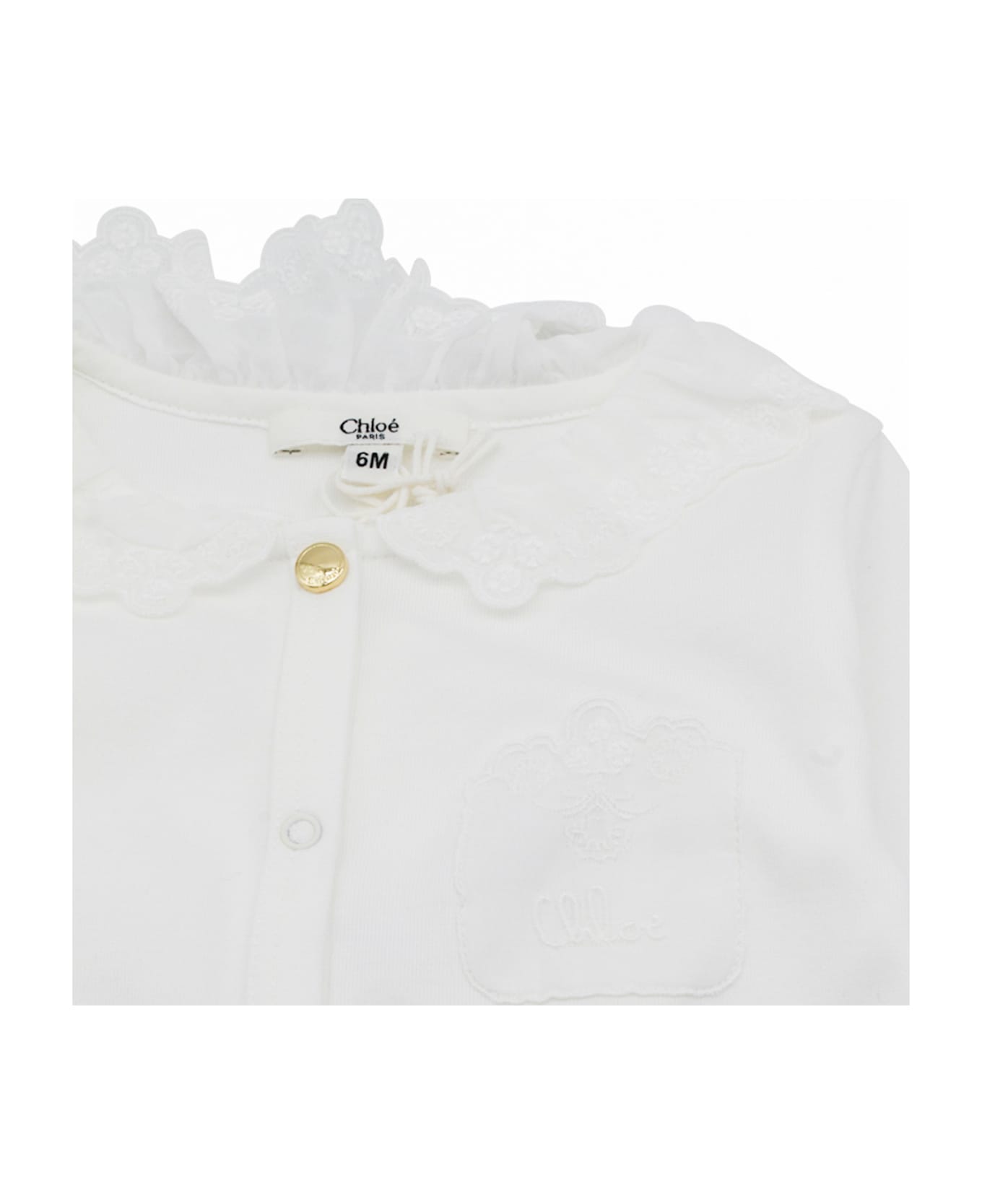 Chloé White Cotton Nursery Set - Bianco sporco