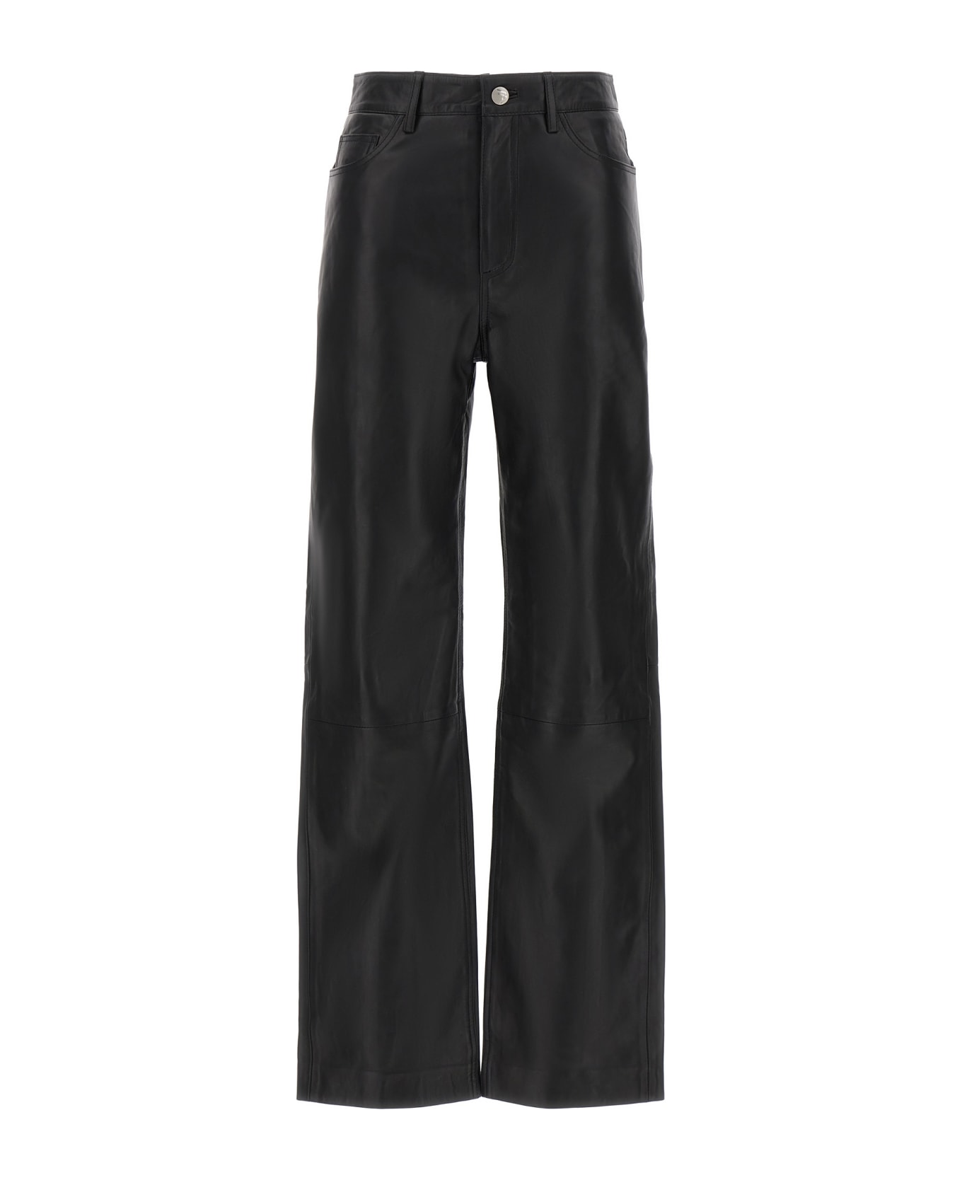 REMAIN Birger Christensen Leather Pants - Black