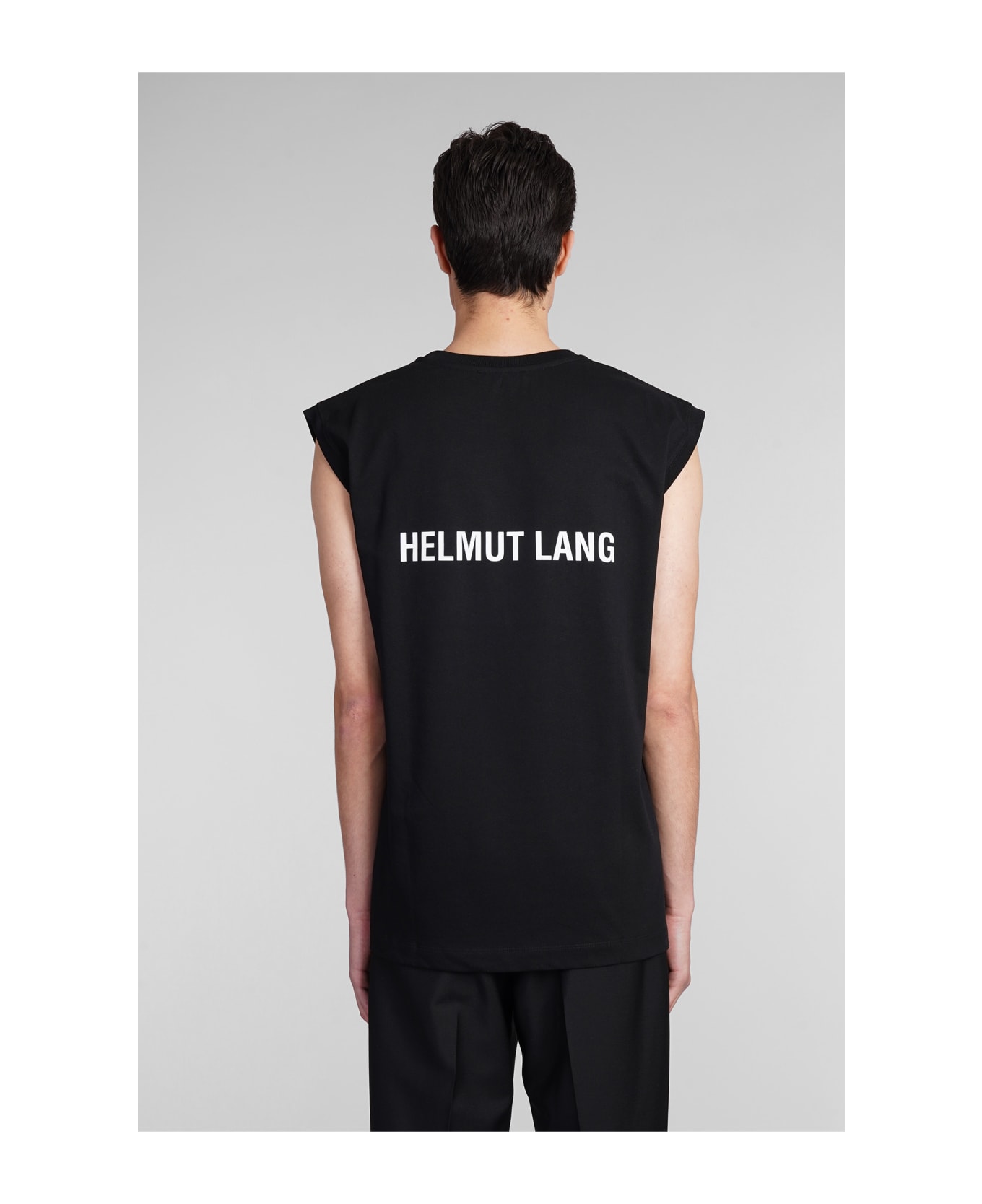 Helmut Lang Tank Top In Black Cotton - black