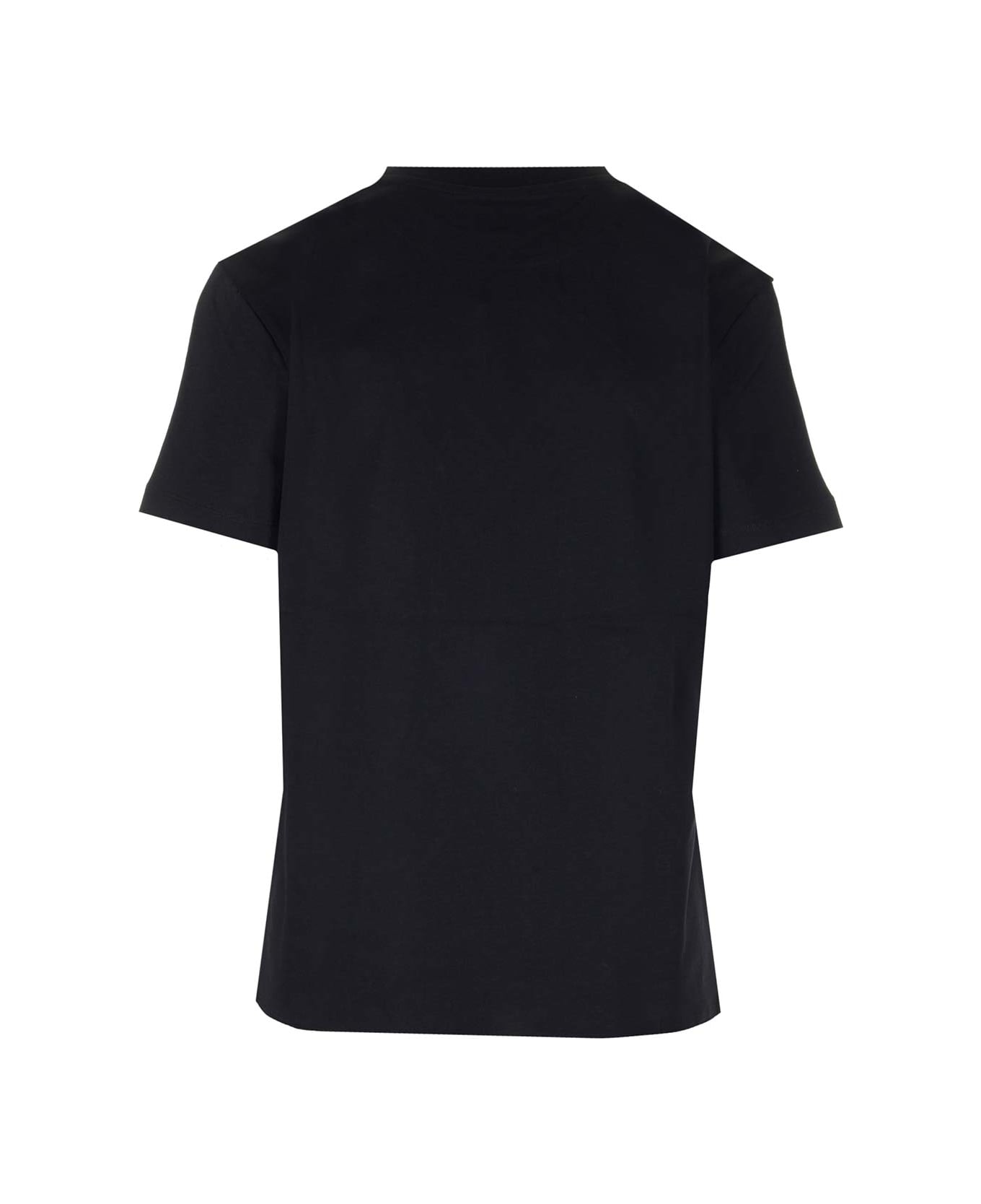 Patou Black T-shirt With White Logo - Nero Tシャツ
