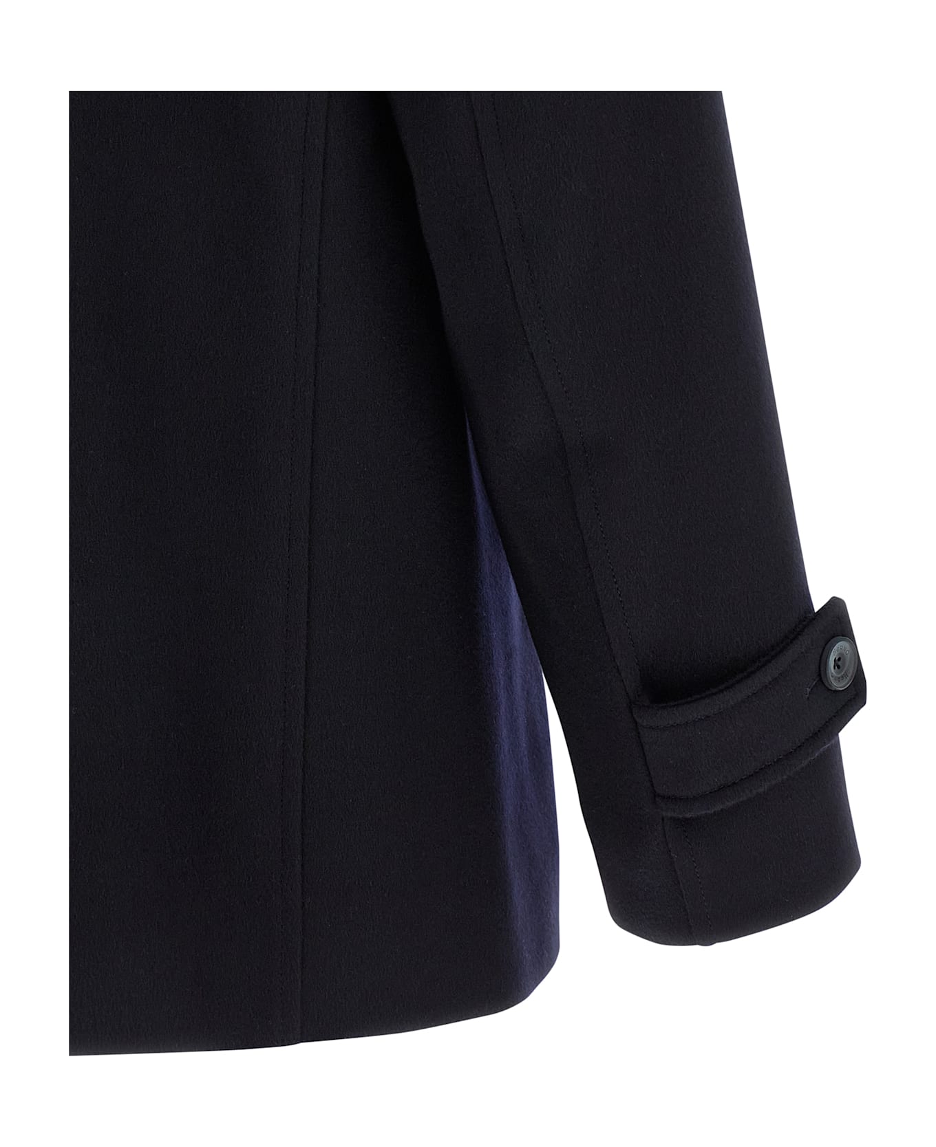 Herno Car Coat Cashmere - Blue