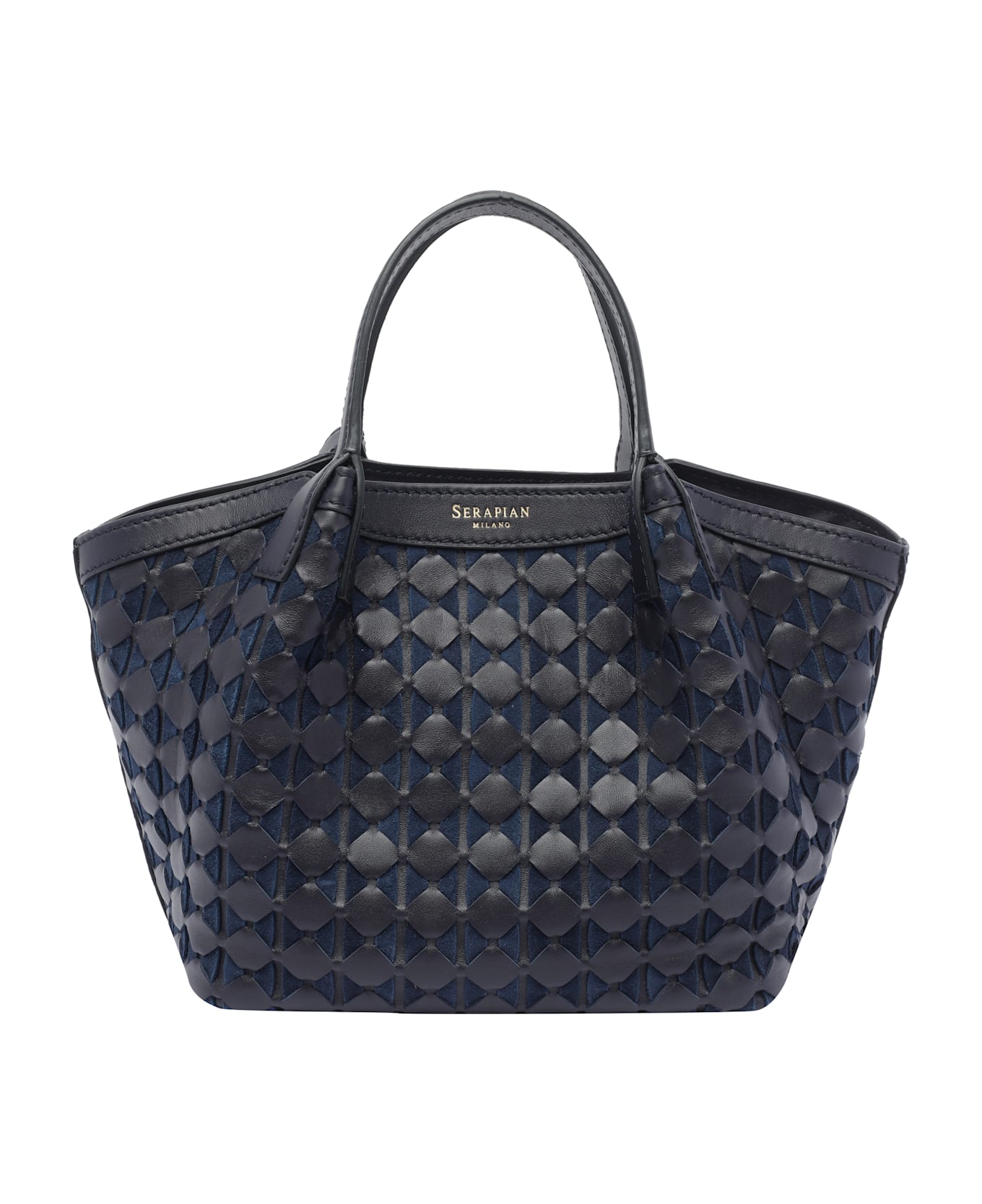 Serapian Mini Secret Mosaico Handbag - Blue
