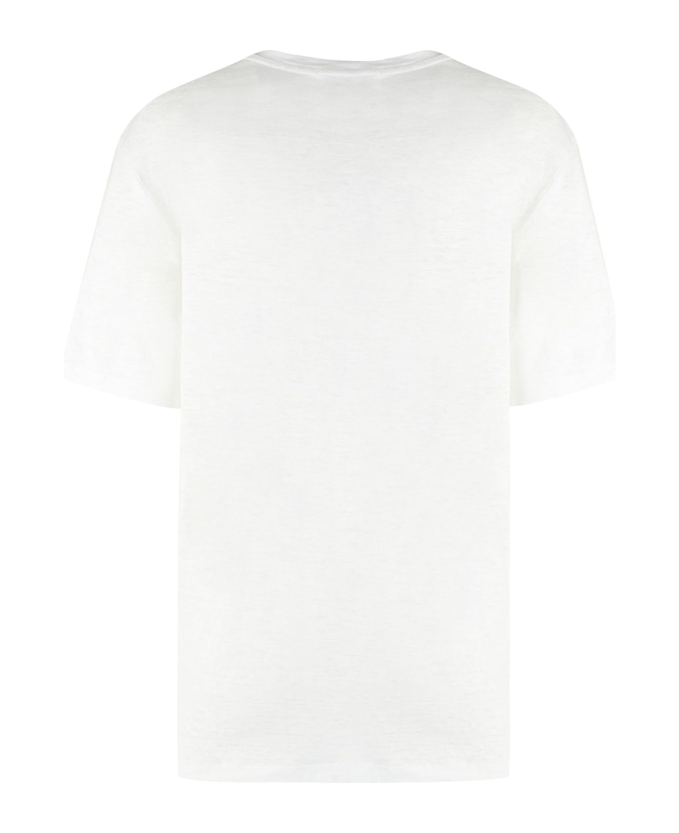 Marant Étoile Zewel Logo Print Linen T-shirt - White