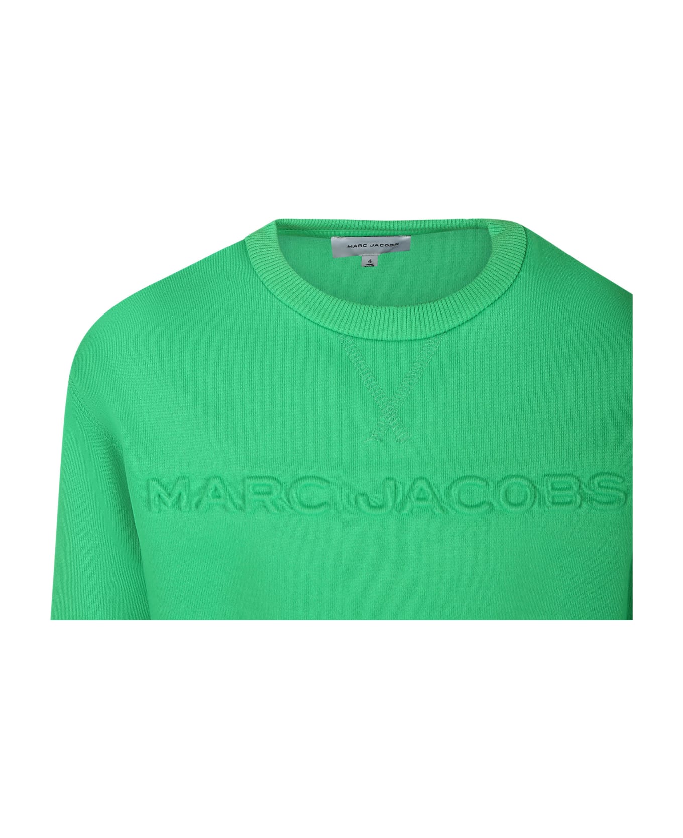 Marc Jacobs Green Sweatshirt For Kids With Logo - Blue