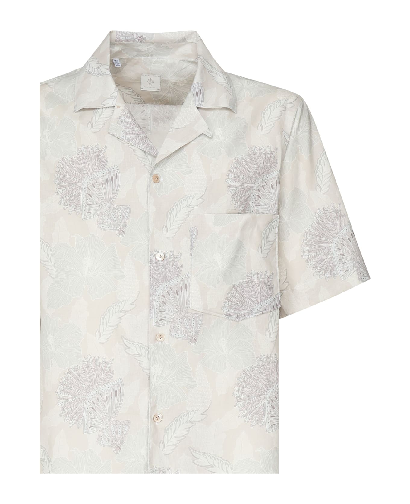 Eleventy Shirt With Paisley Print - SAND