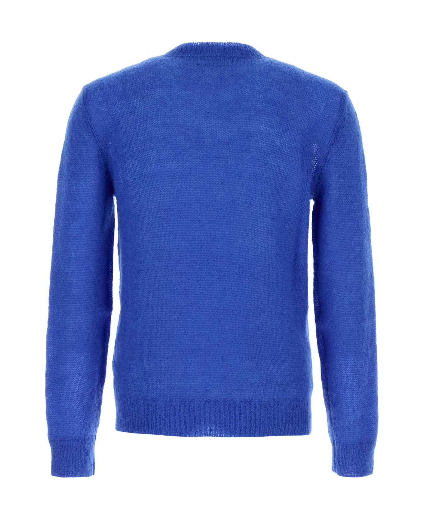 Dsquared2 Blue Mohair Blend Sweater - BLUETTE