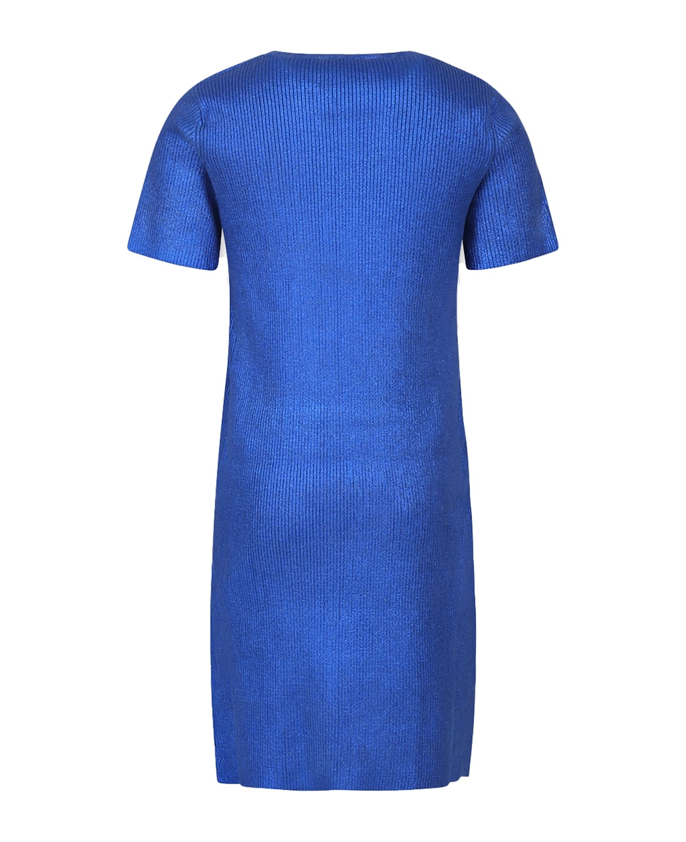 Diesel Blue Dress For Girl With Logo - Blue