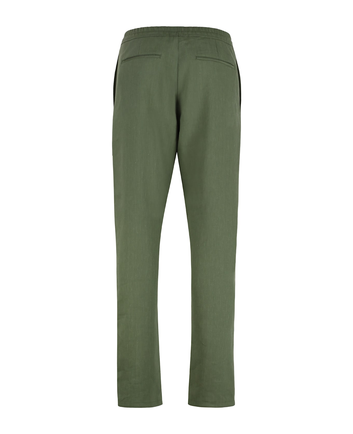 Canali Wool Blend Trousers - green