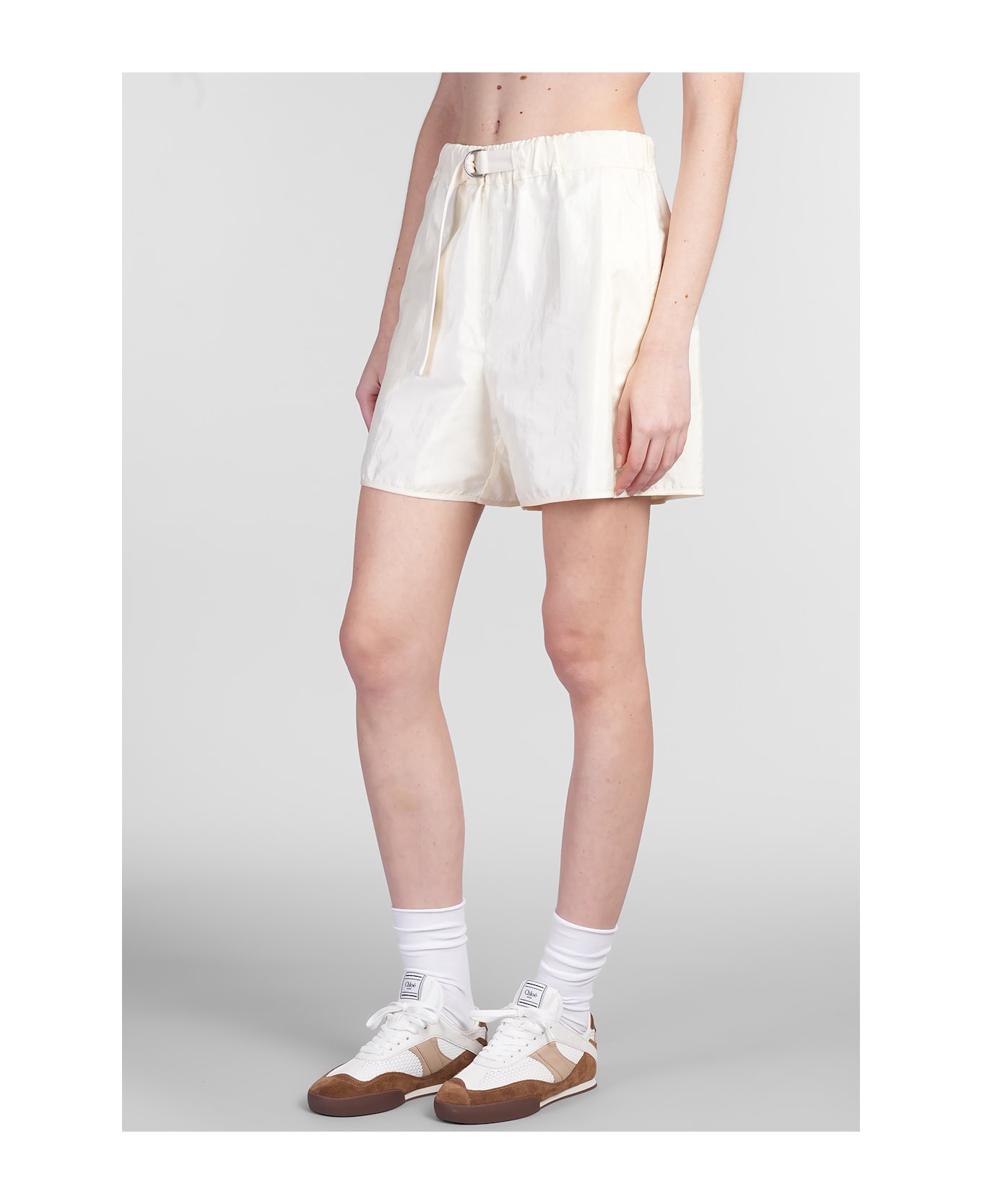 Jil Sander Trousers 256 Short Shorts In Beige Polyamide - beige