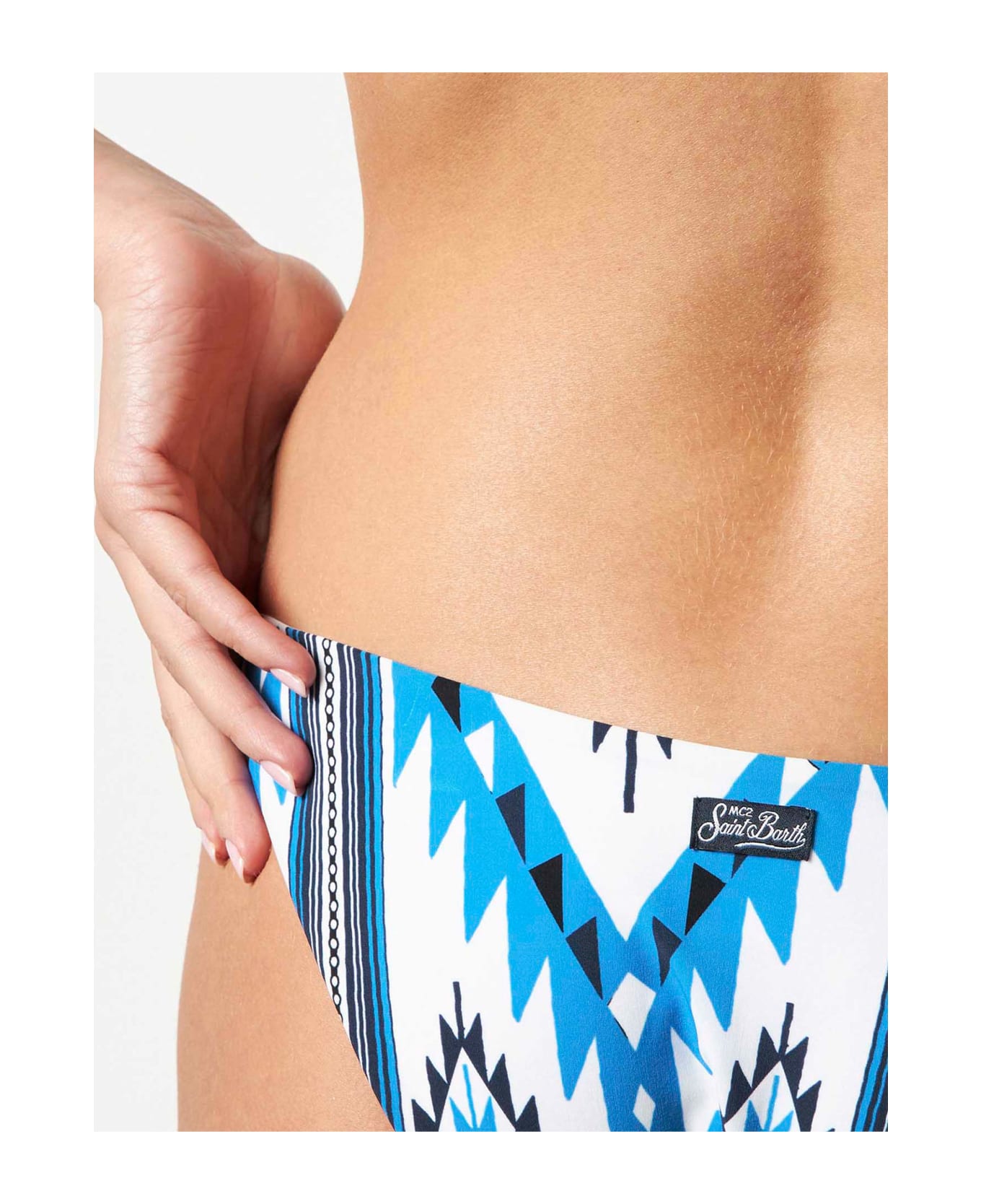 MC2 Saint Barth Woman Swim Briefs With Ikat Print