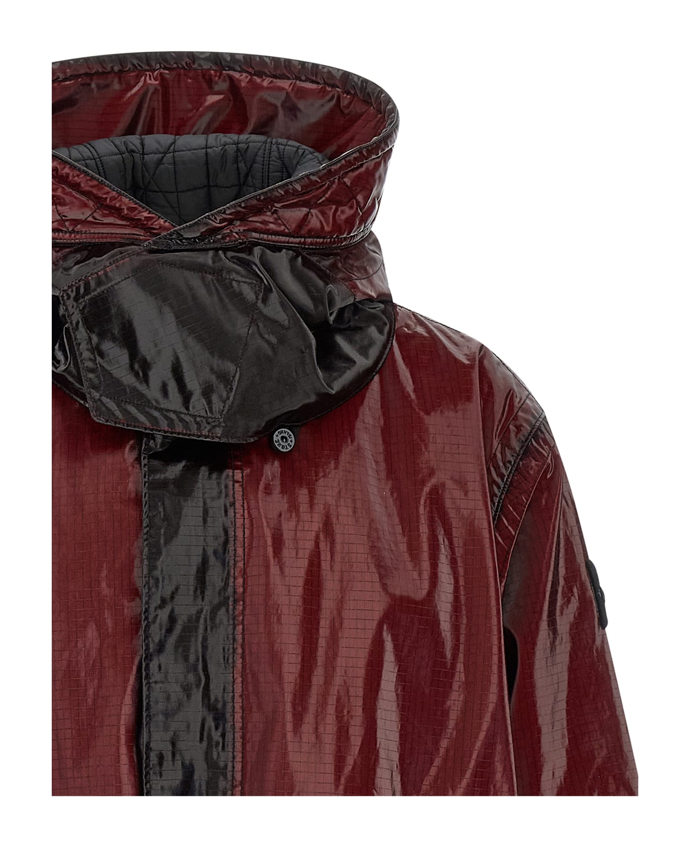 Stone Island 
4100079 Uneven Ripstop Prismatico
 Parka - Bordeaux