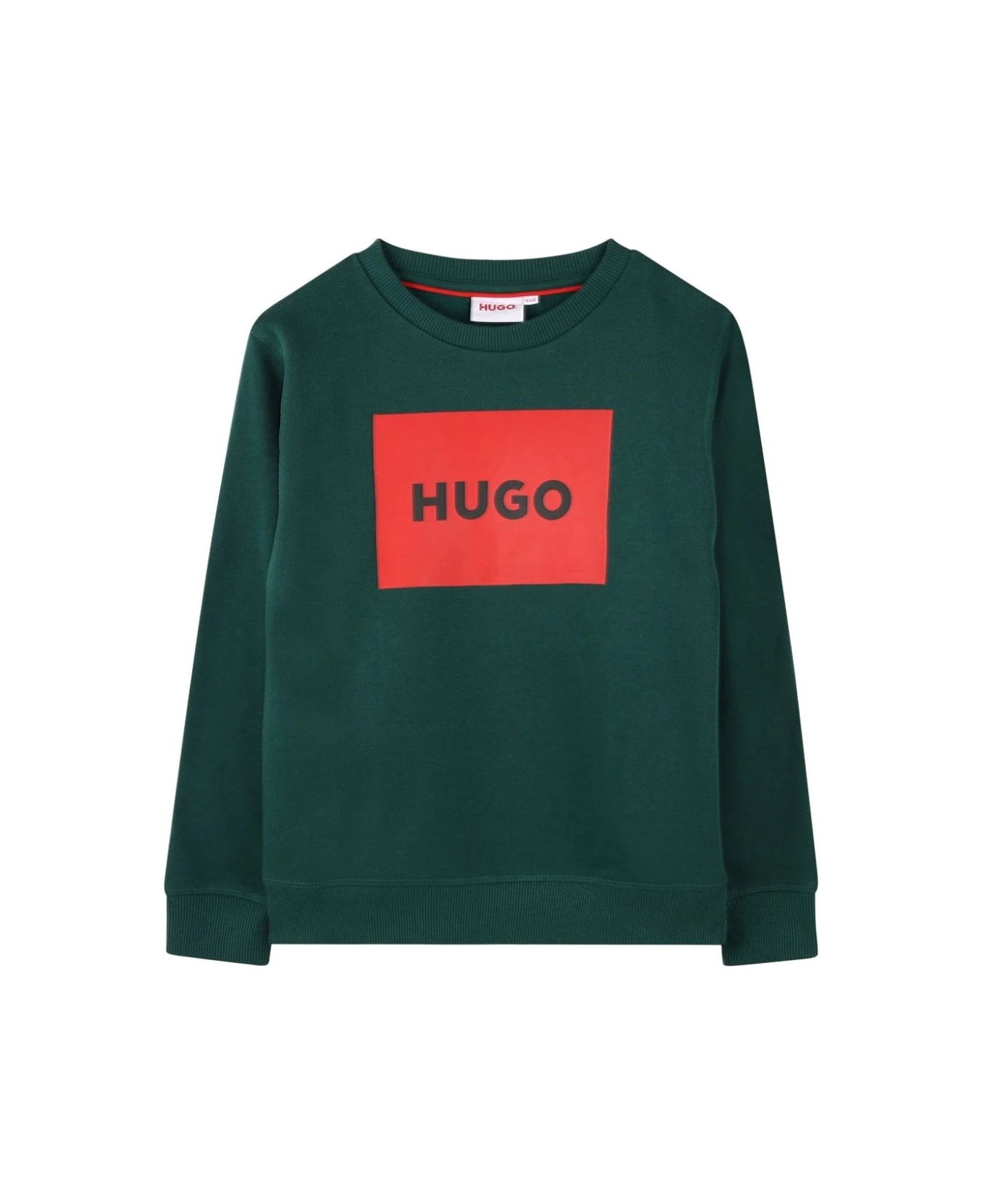 Hugo Boss Felpa Con Stampa - Green