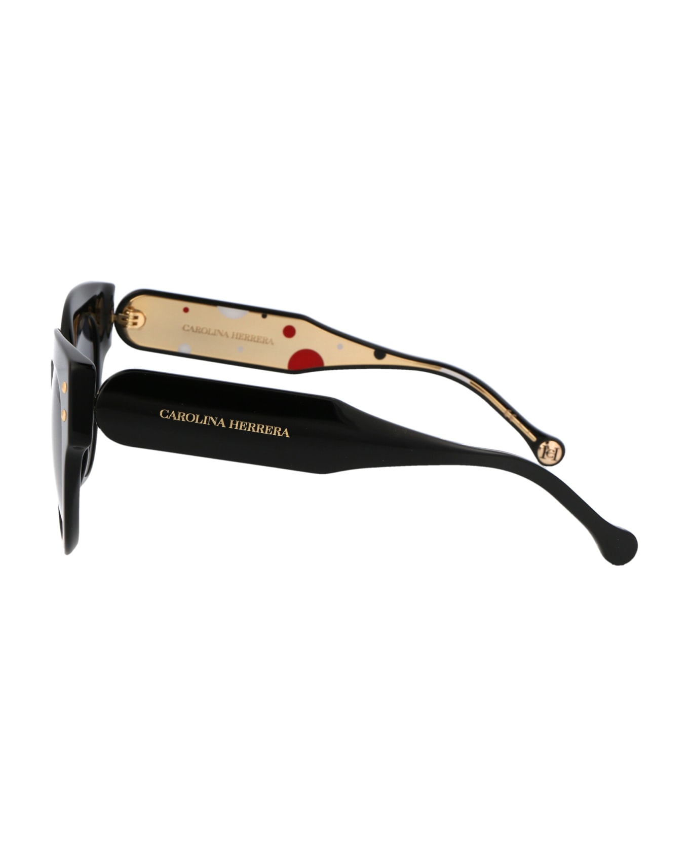 Carolina Herrera Ch 0008/s Sunglasses - 8079O BLACK サングラス
