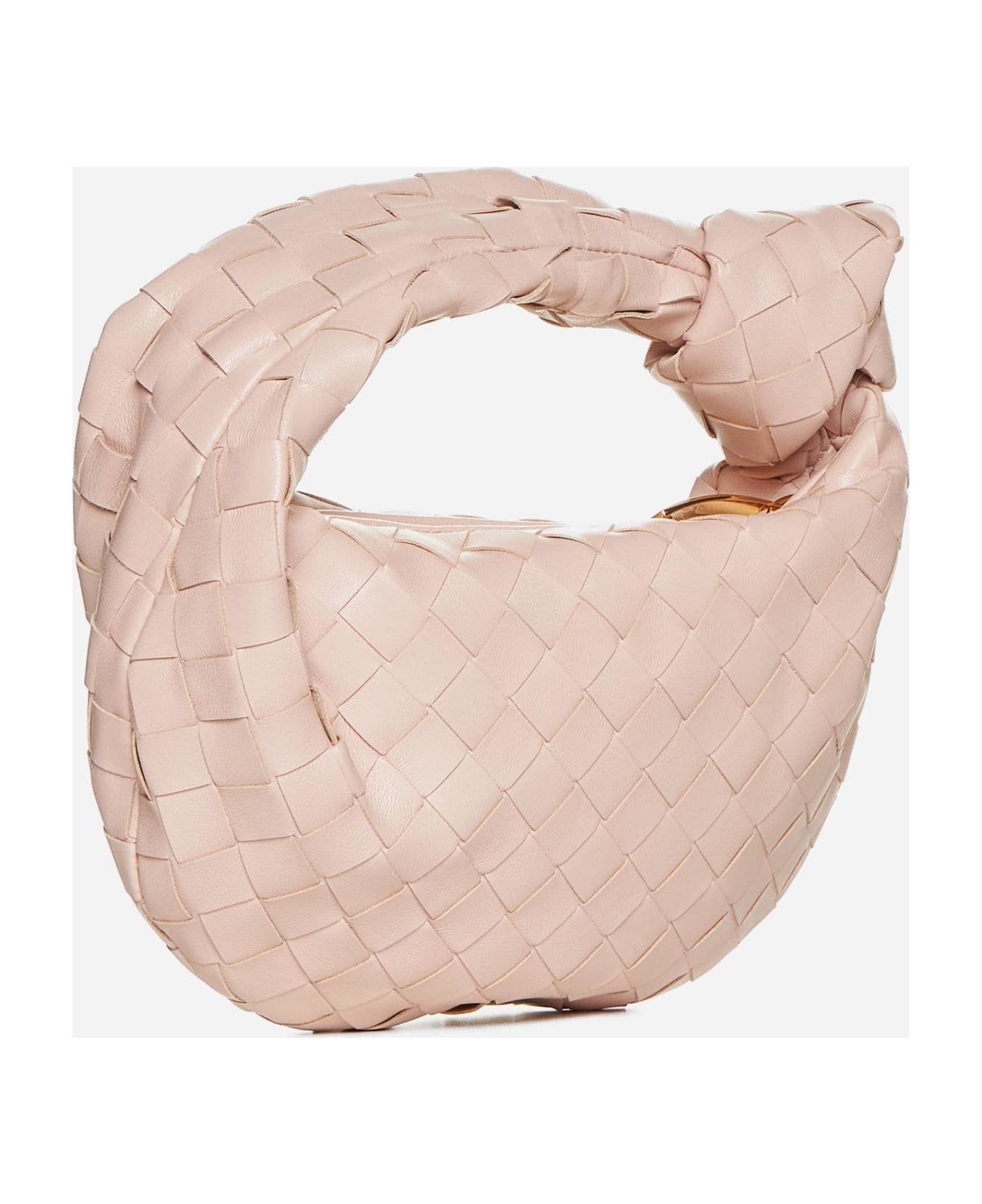 Bottega Veneta Mini Jodie Intrecciato Nappa Leather Bag - Lotus Gold