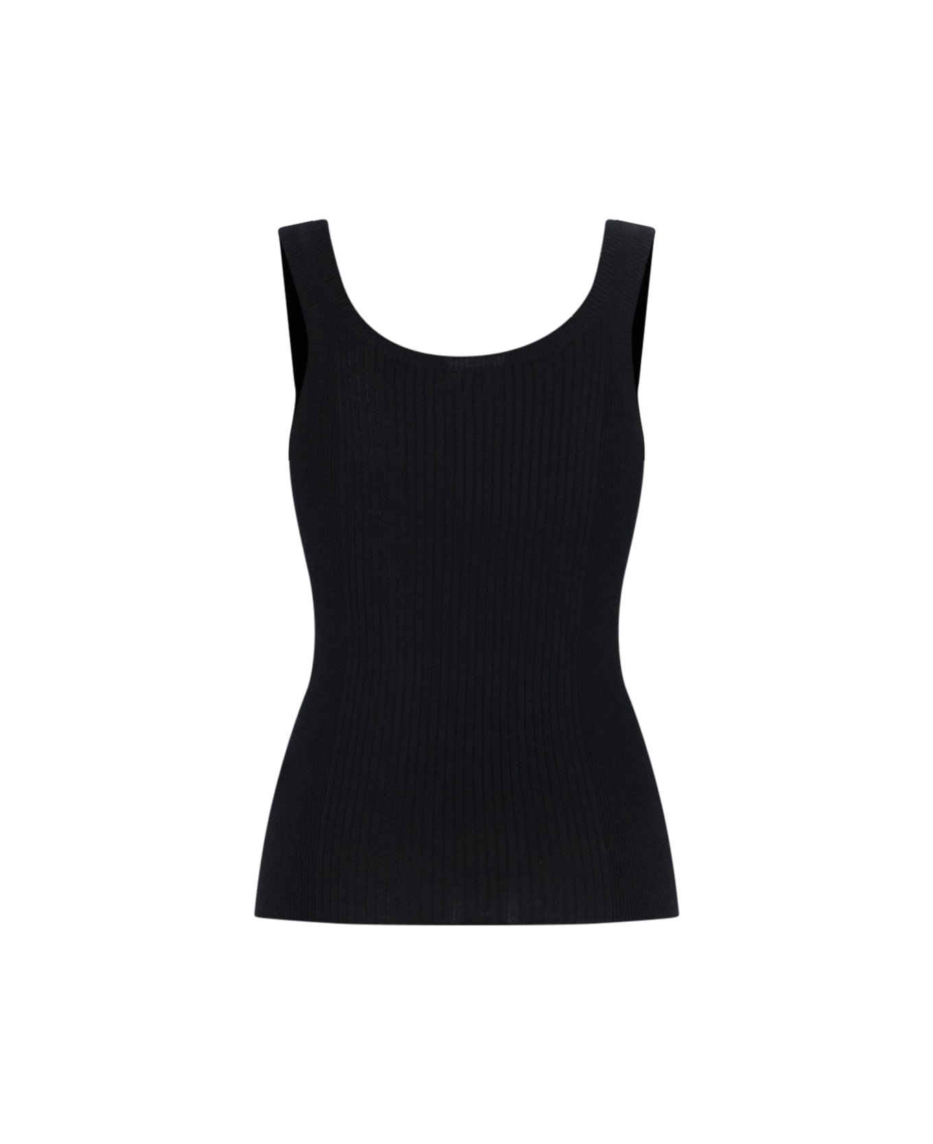 6397 Knitted Tank Top - Black  