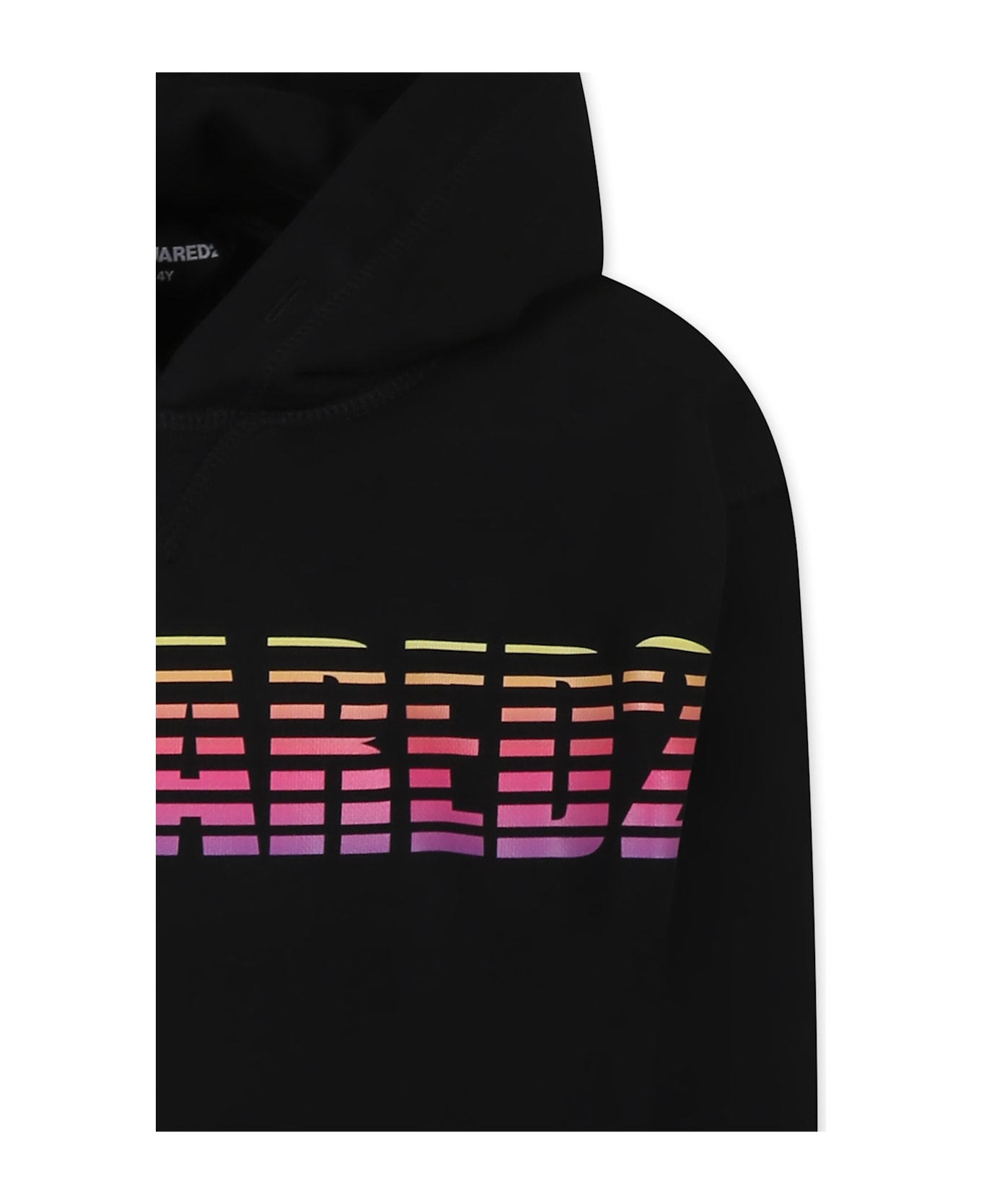 Dsquared2 Black Sweatshirt For Boy With Logo - Black