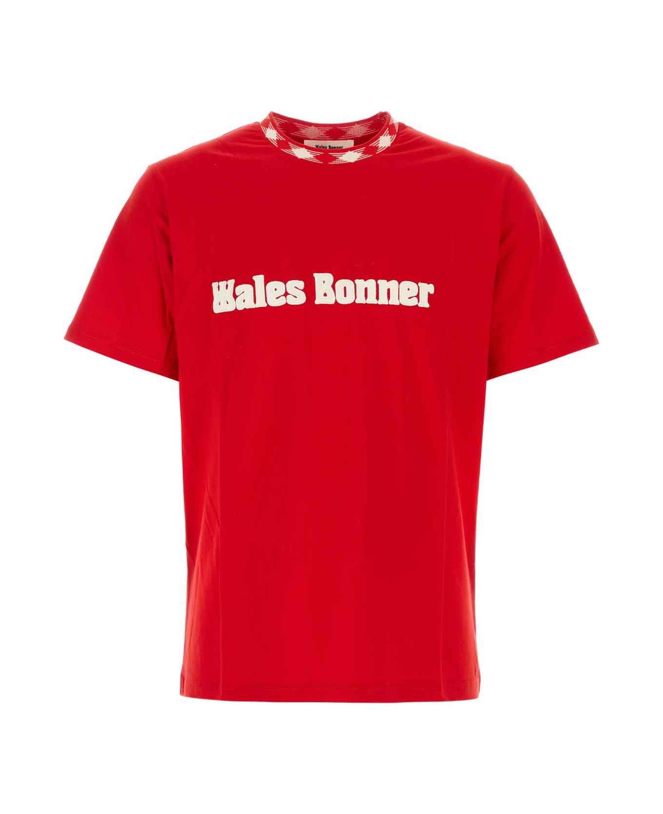 Wales Bonner Red Cotton Sorbonne 56 Oversize T-shirt - RED シャツ