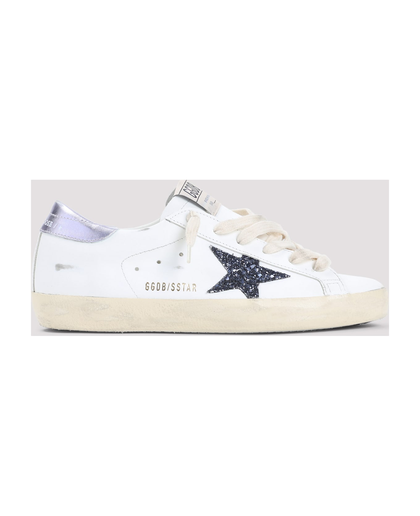 Golden Goose Superstar Sneakers - White Black Glicine
