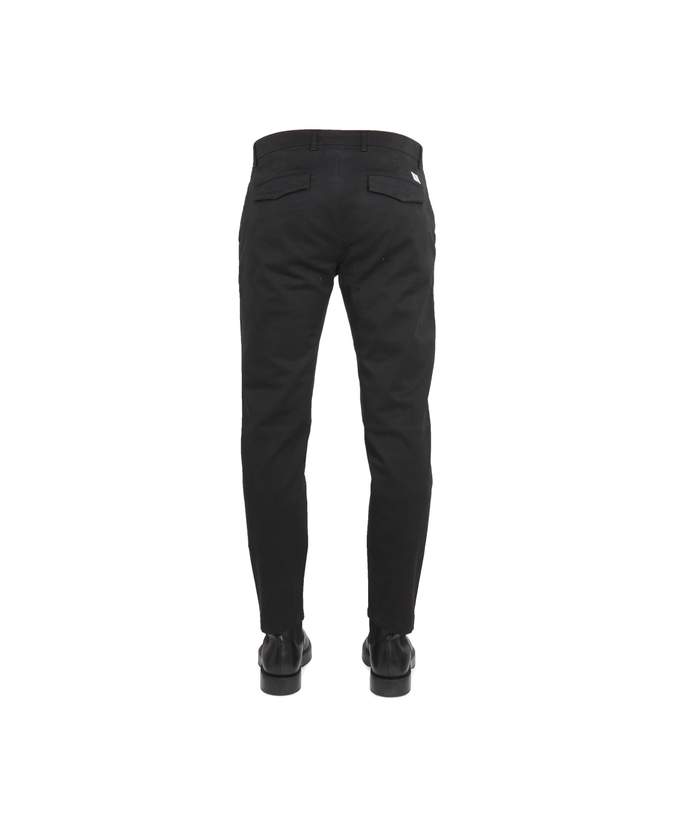 Department Five Pants With Logo Patch - BLACK