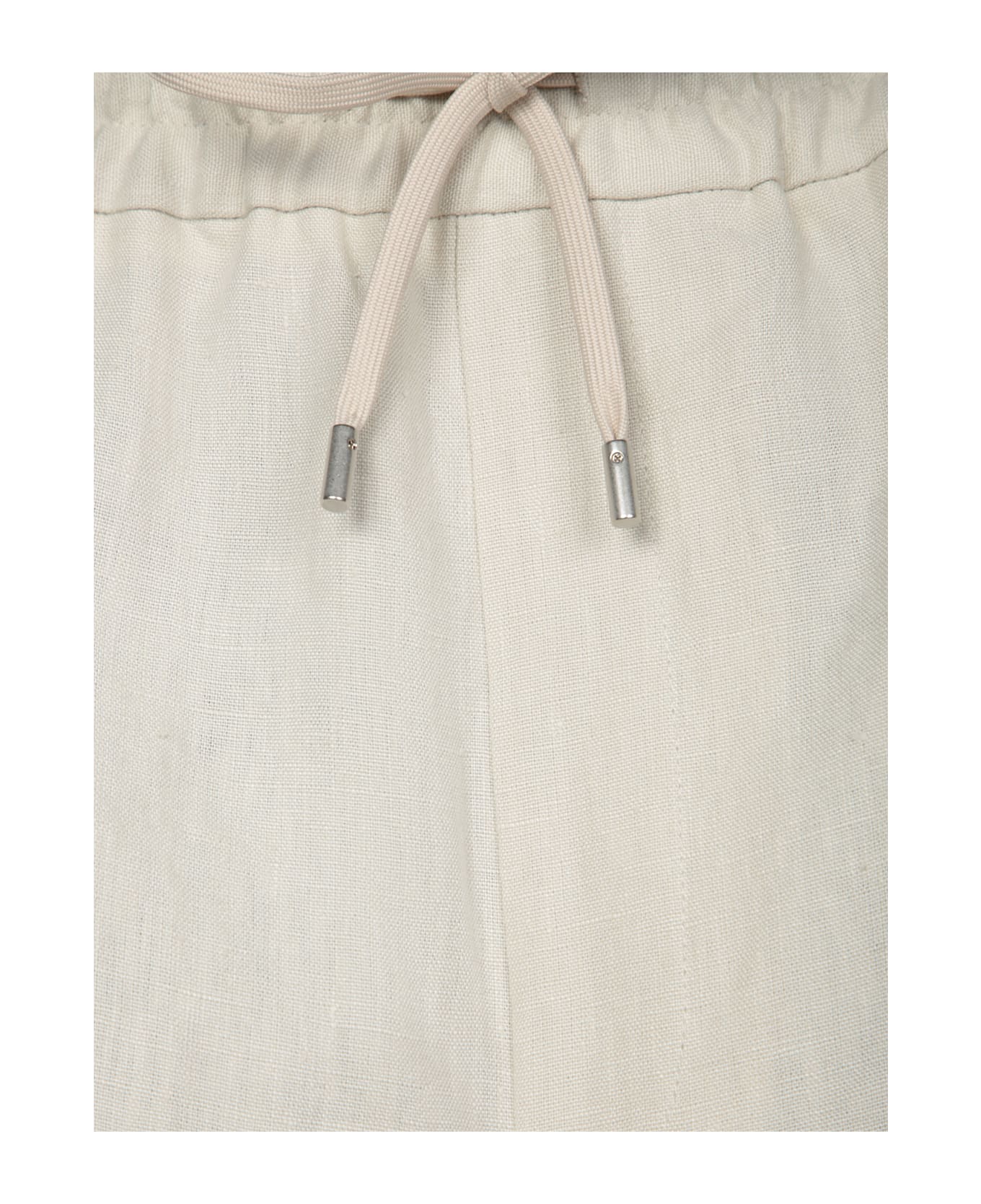 Lardini Beige Linen Bermuda Shorts - Beige