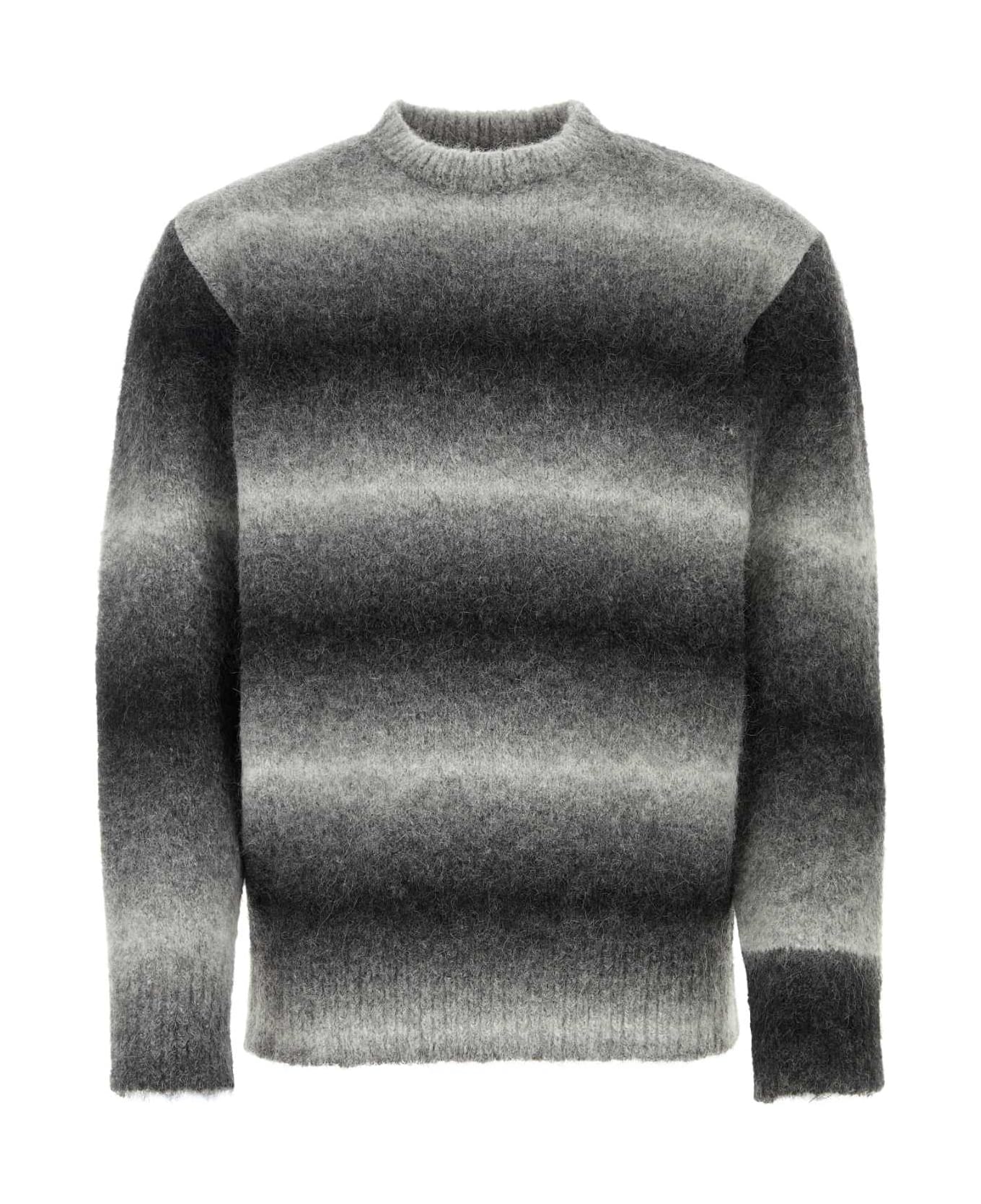 Études Multicolor Alpaca Blend Sweater - GREY