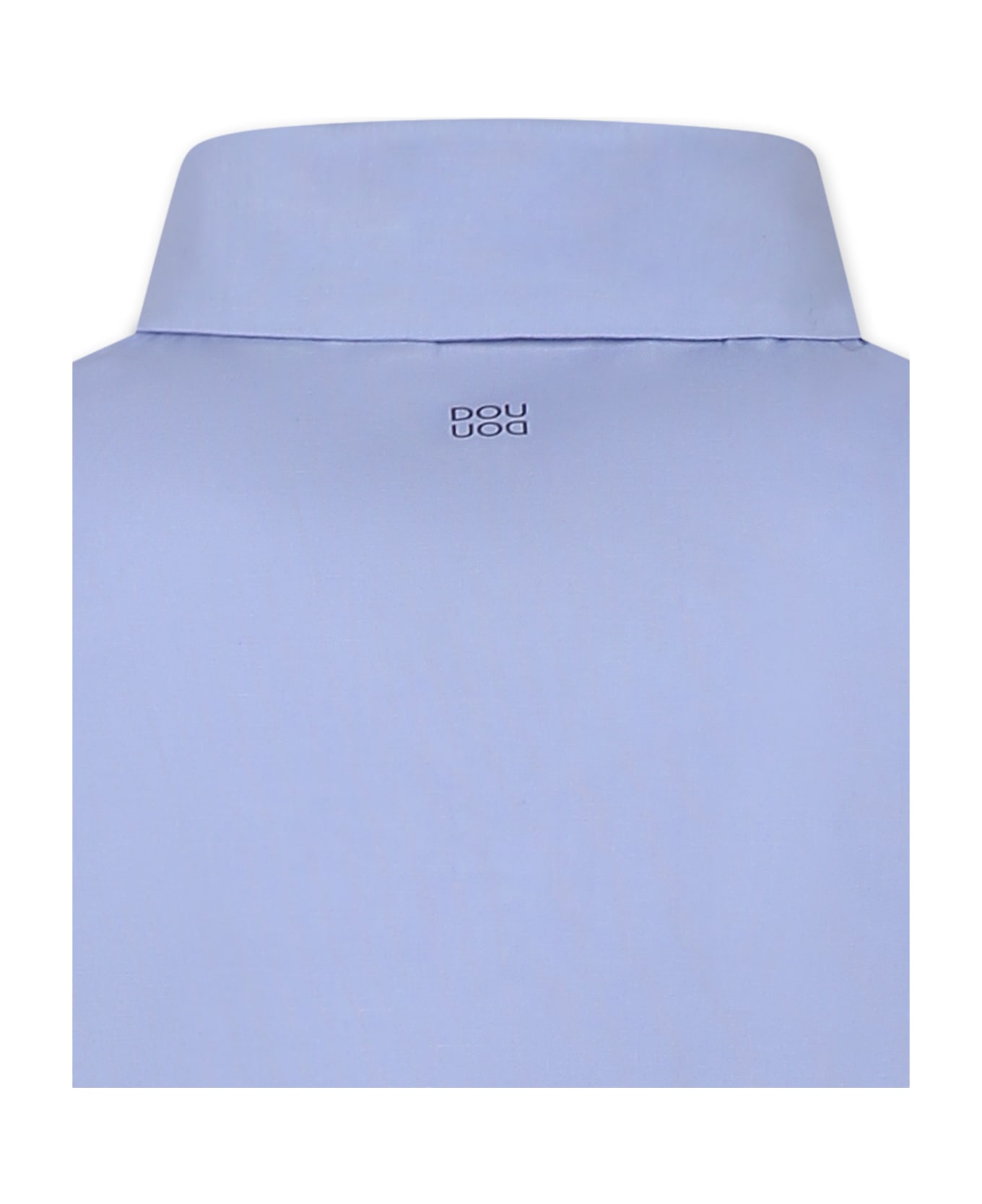 Douuod Light Blue Shirt For Girl With Logo - Light Blue