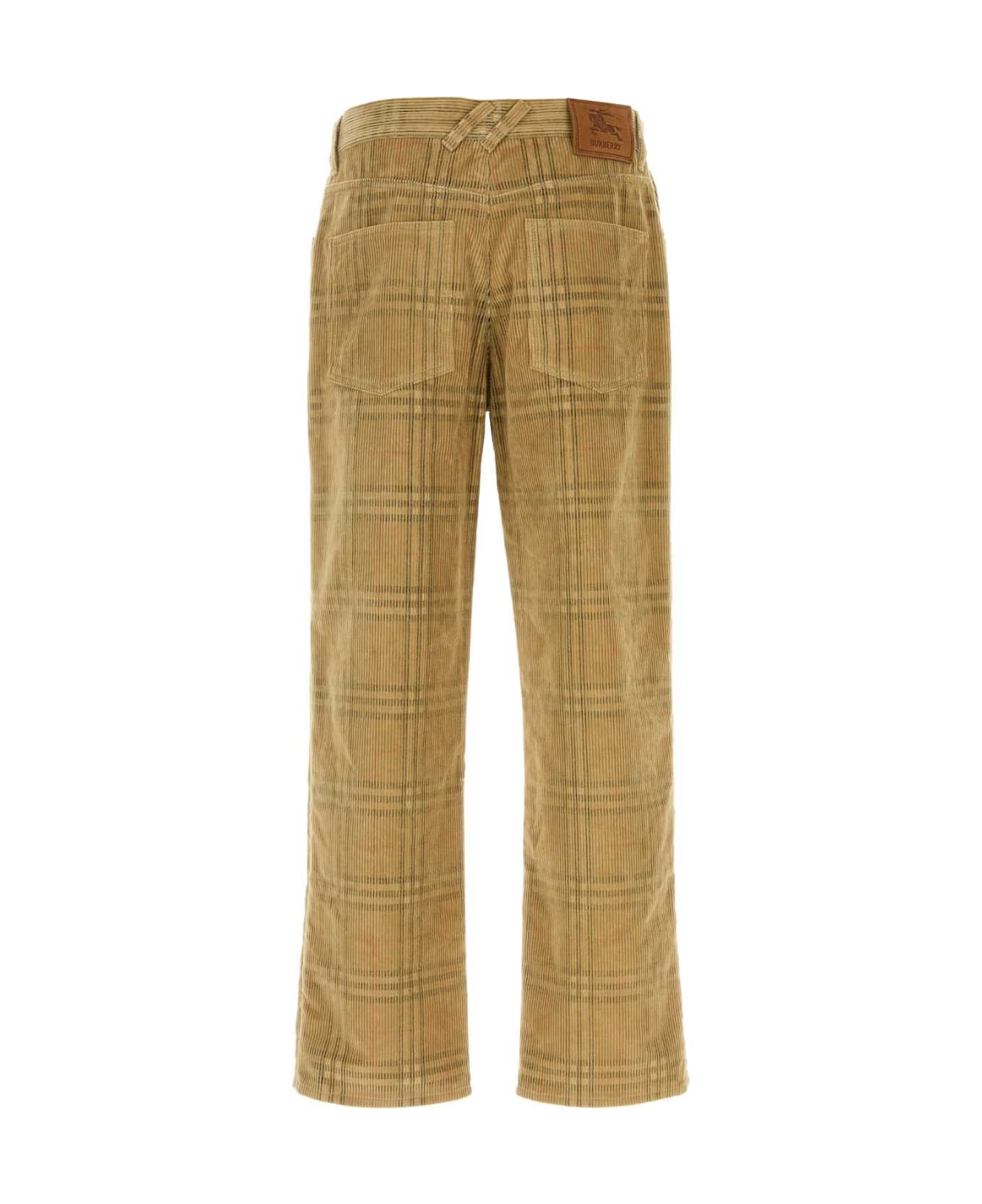 Burberry Embroidered Corduroy Pant - SANDIPCHECK