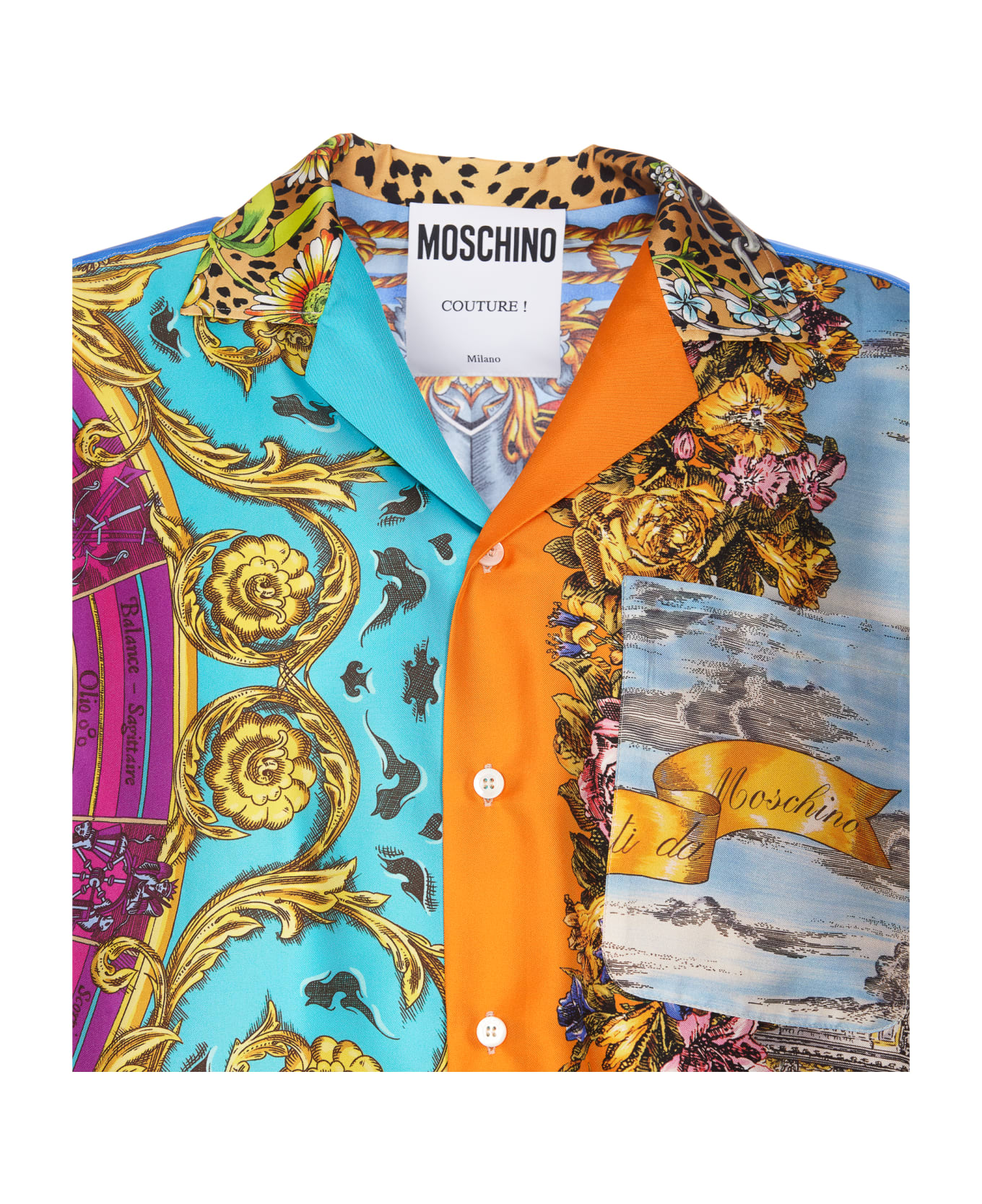 Moschino Scarf Print Shirt - MultiColour
