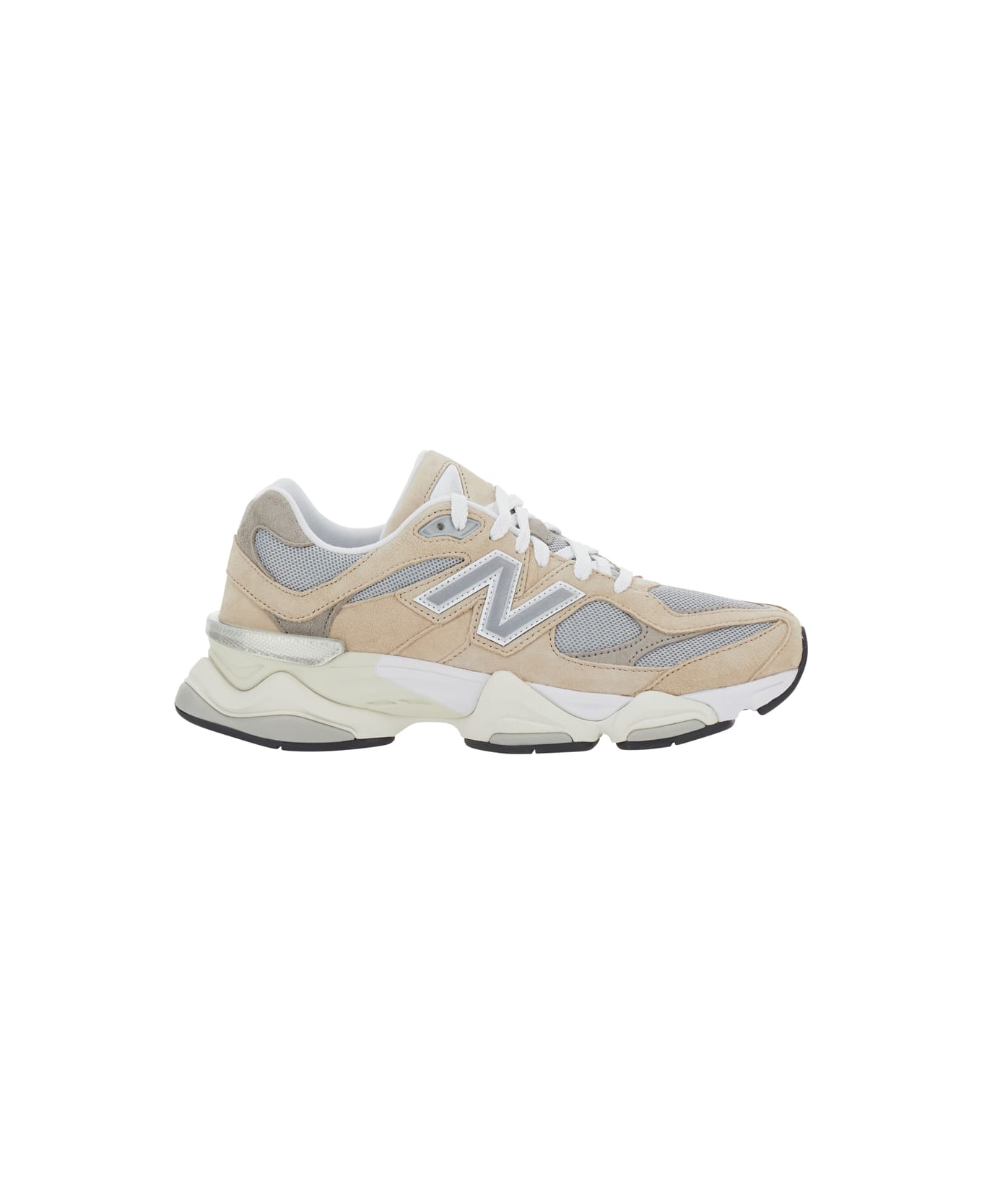 New Balance 
9060
 Brown Sneaker With Side Logo And Chunky Sole In Suede Unisex - Brown
